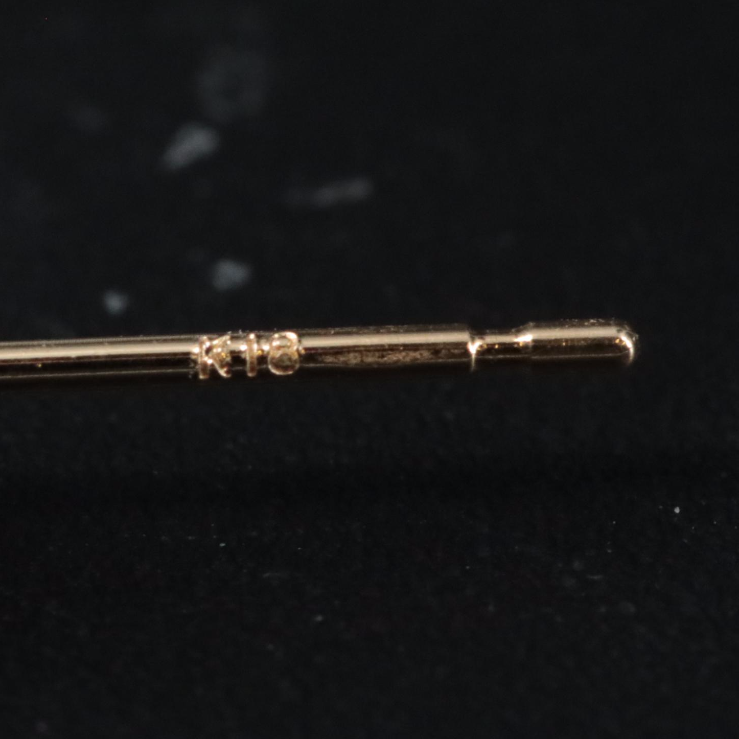 18K 0.40 CTW Aquamarine Stud Earrings