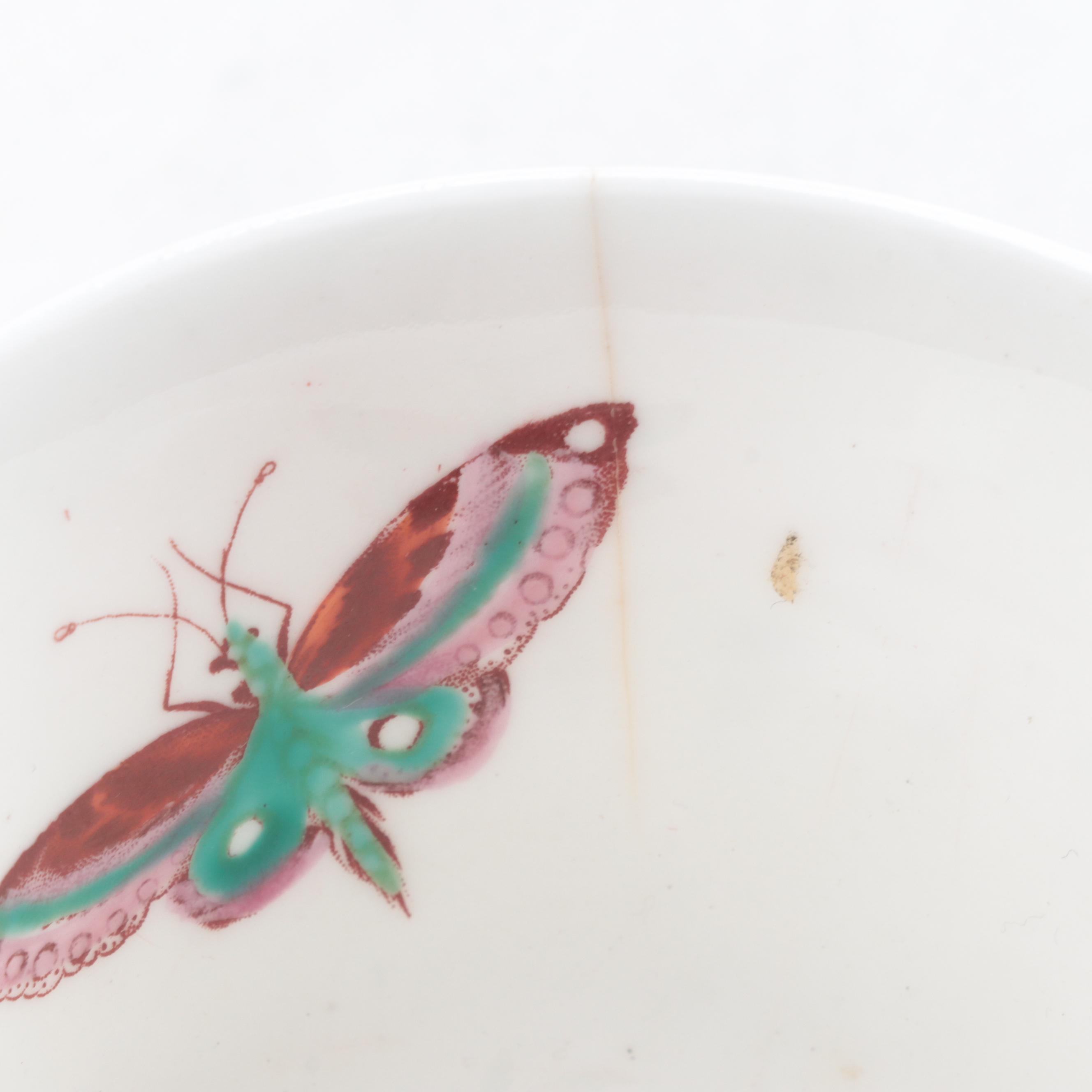 English Pearlware Pink Luster and Other Teacups and Tea Bowls, 19th Century