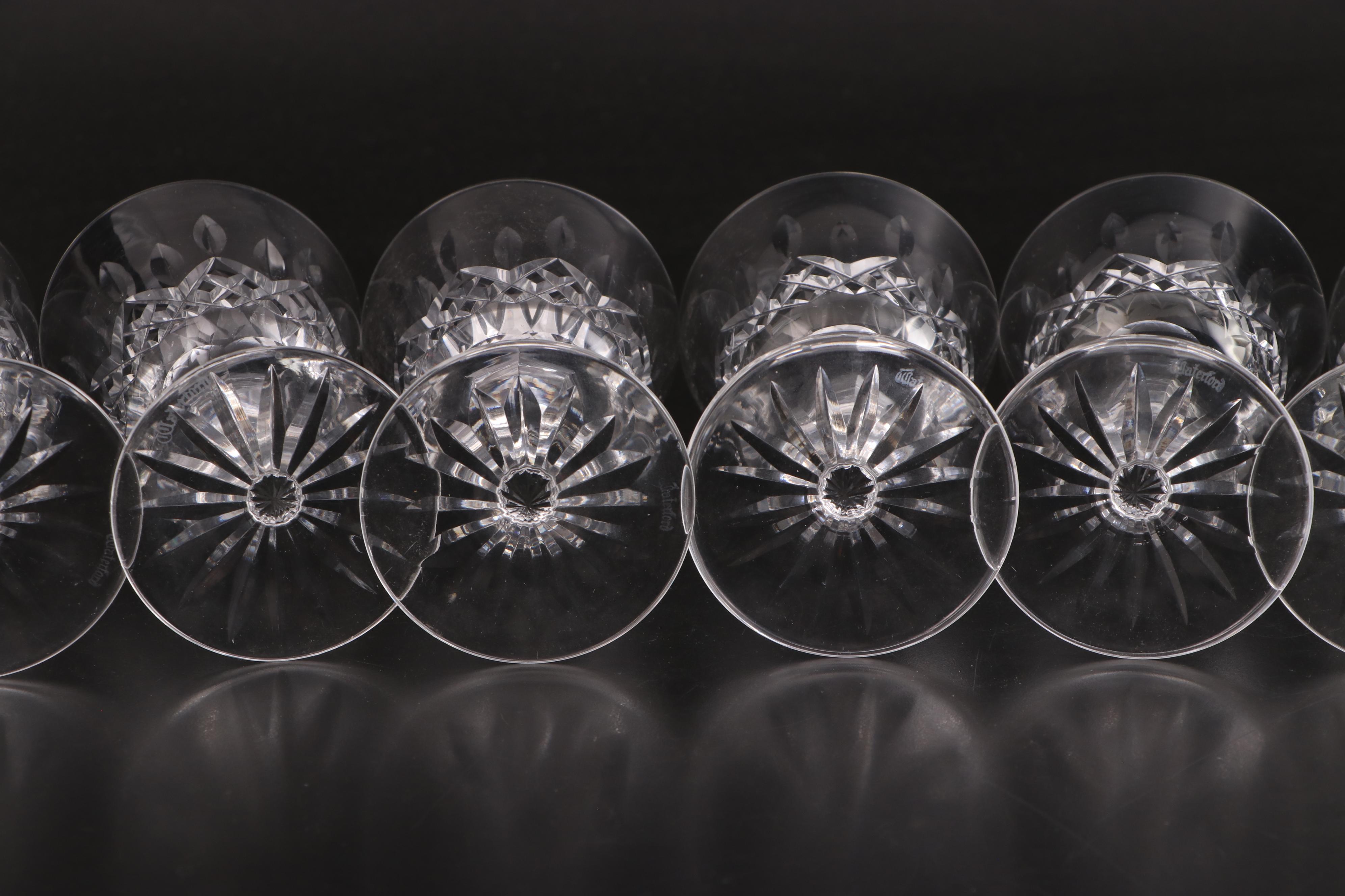 Waterford Crystal "Lismore" Water Goblets and Other "Lismore" Stemware