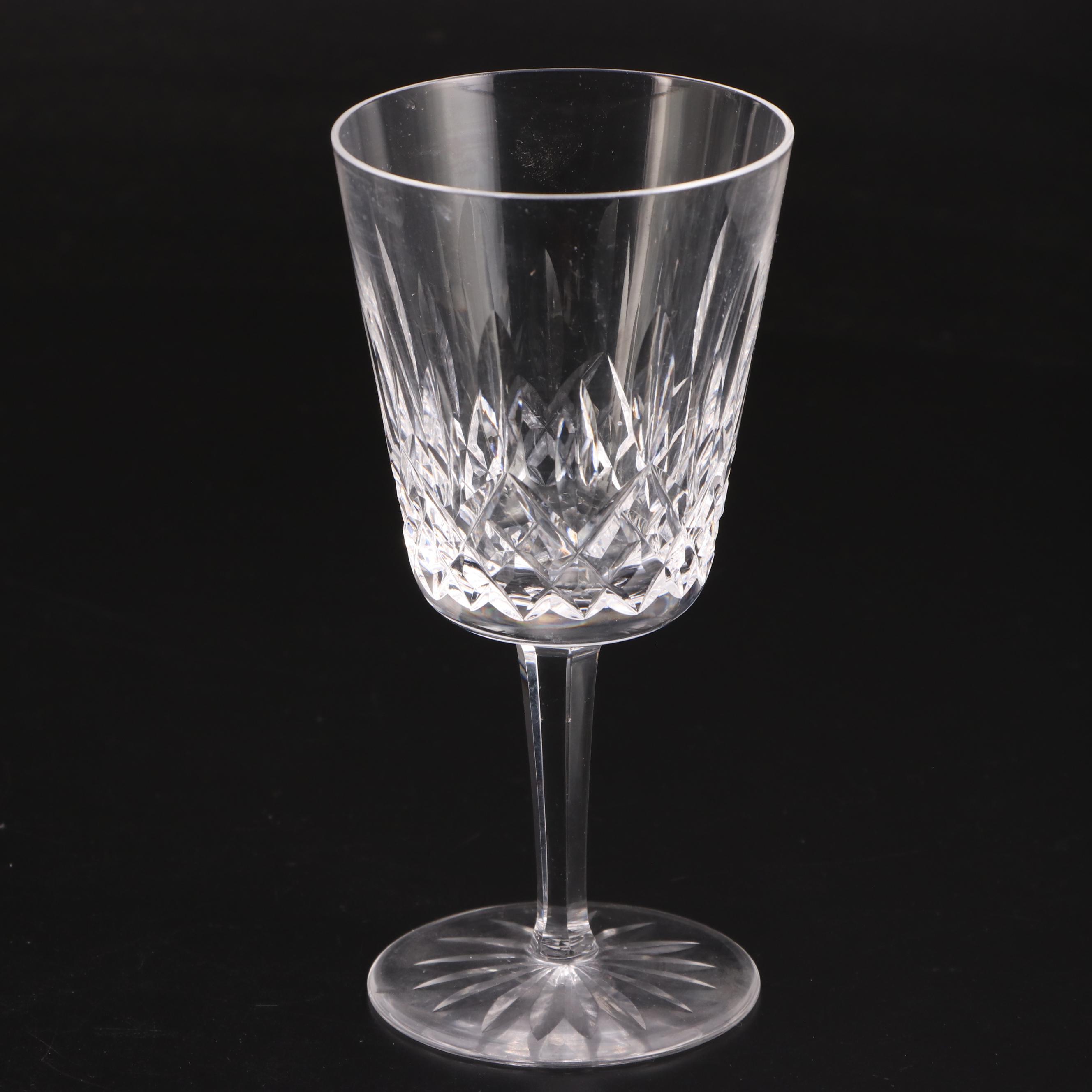 Waterford Crystal "Lismore" Water Goblets and Other "Lismore" Stemware