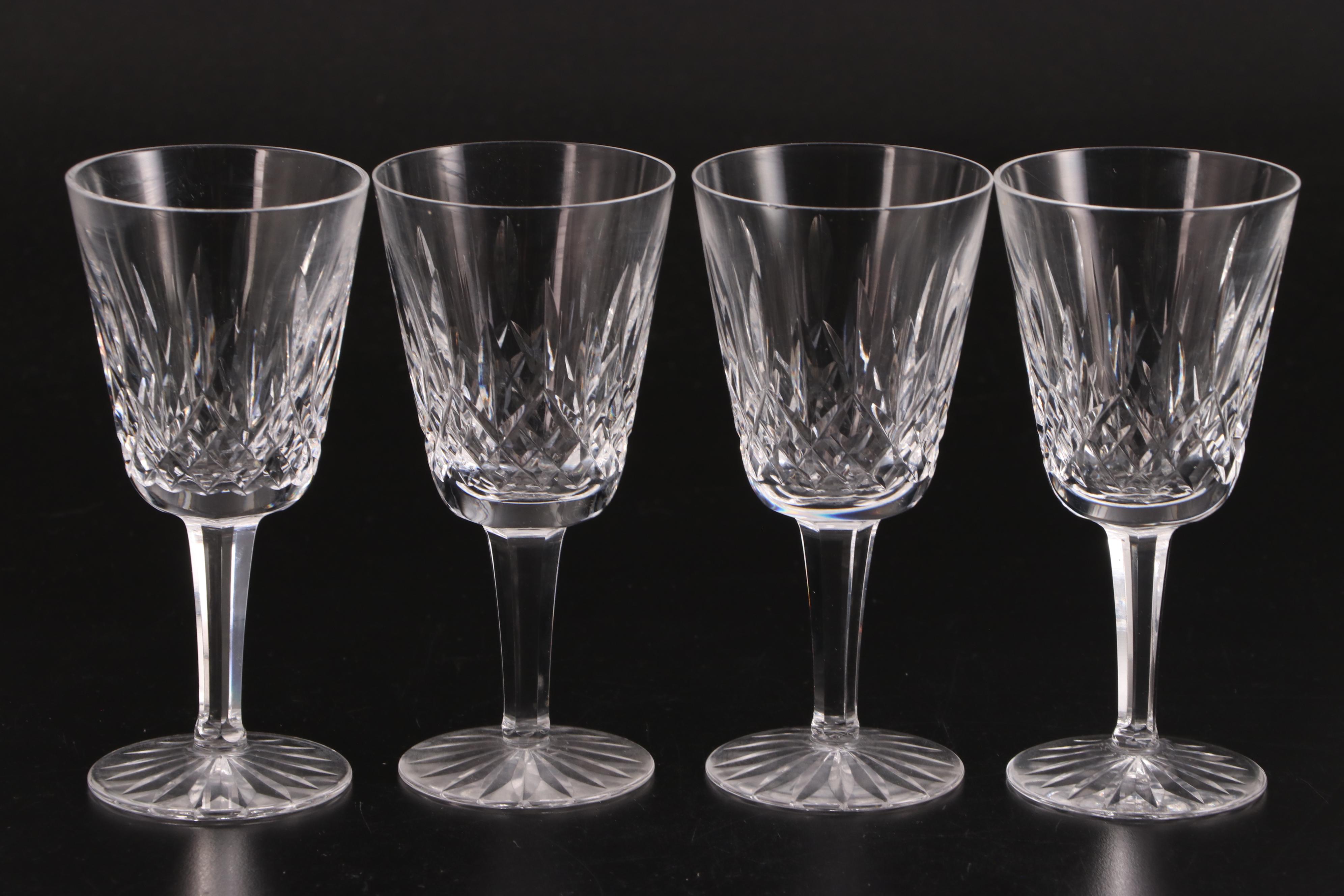 Waterford Crystal "Lismore" Water Goblets and Other "Lismore" Stemware