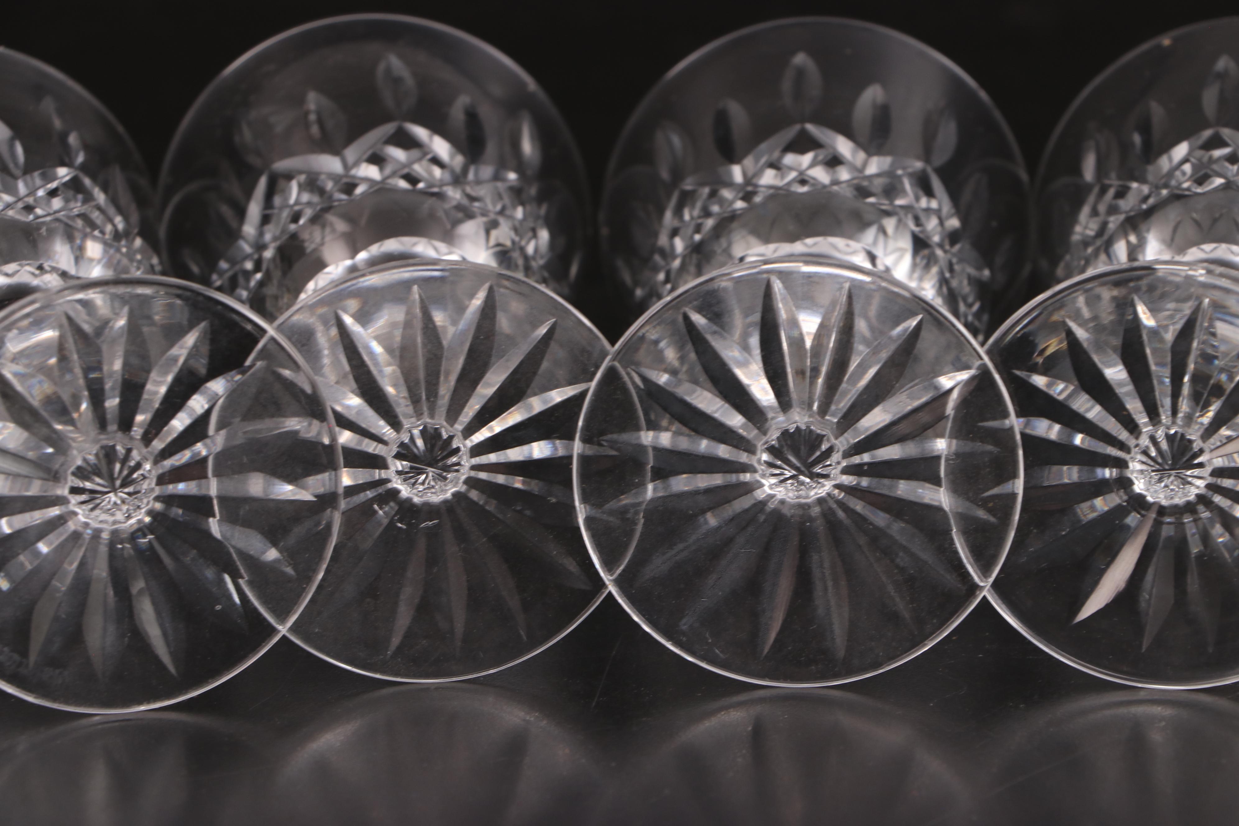 Waterford Crystal "Lismore" Water Goblets and Other "Lismore" Stemware