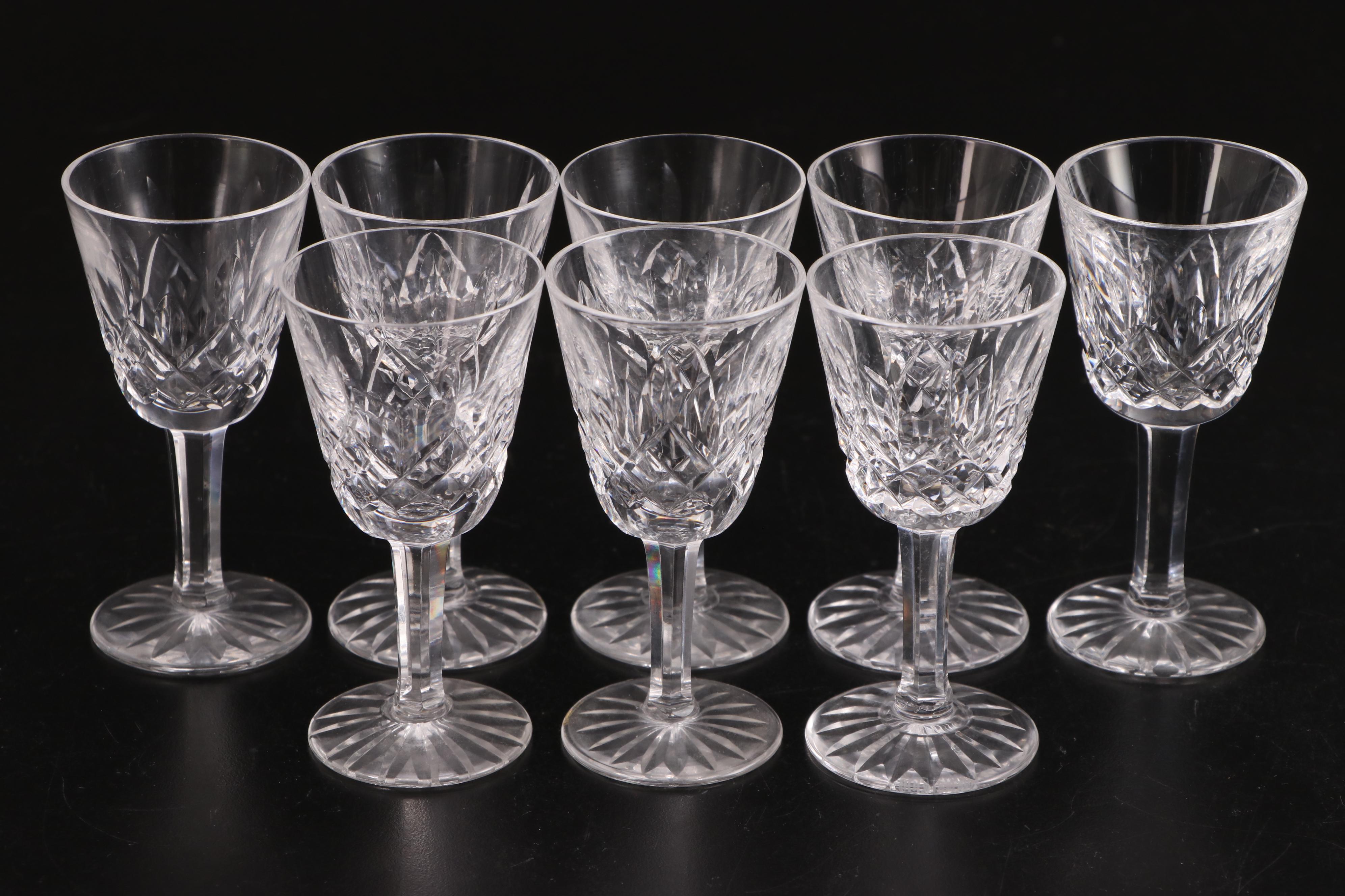 Waterford Crystal "Lismore" Water Goblets and Other "Lismore" Stemware