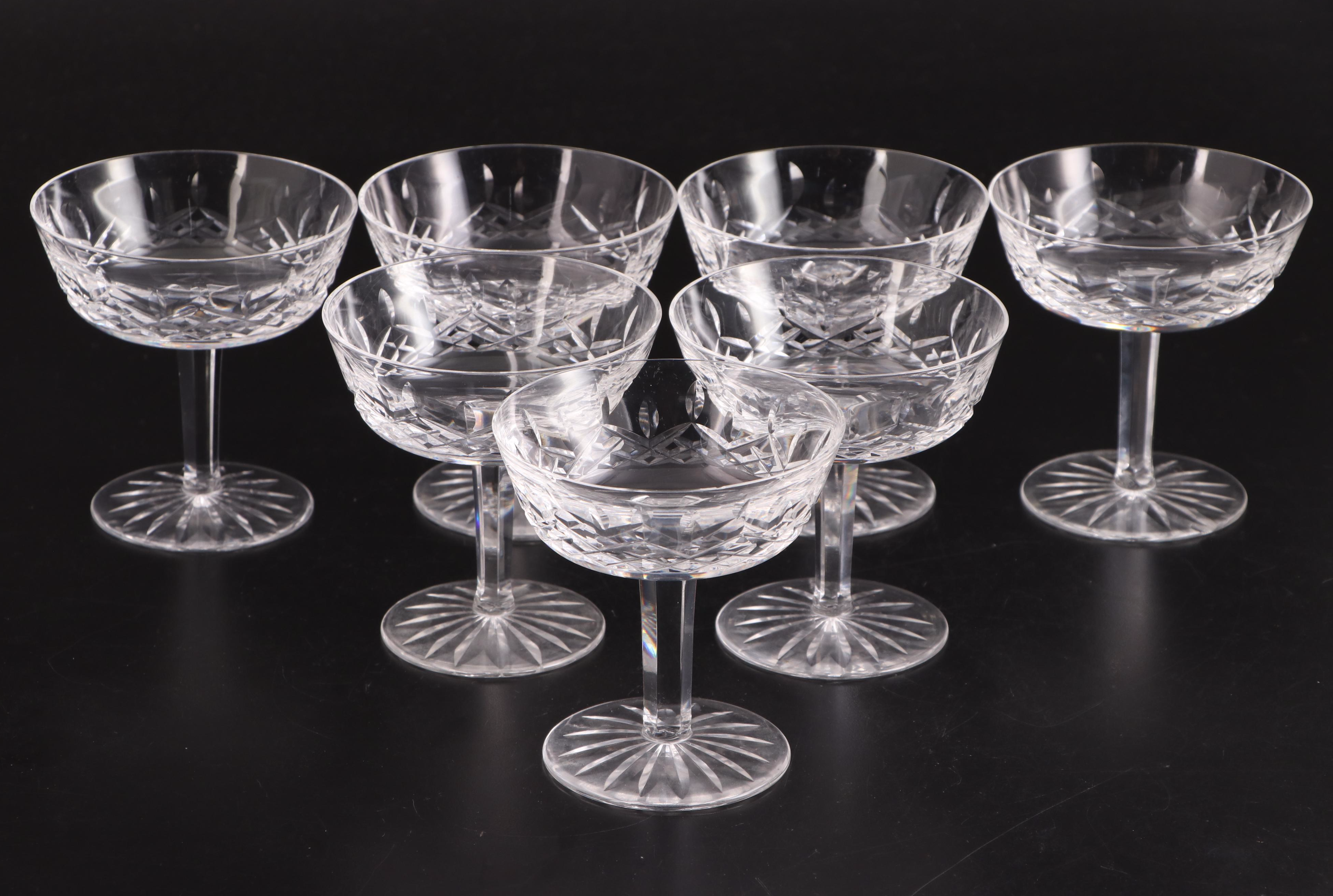 Waterford Crystal "Lismore" Water Goblets and Other "Lismore" Stemware