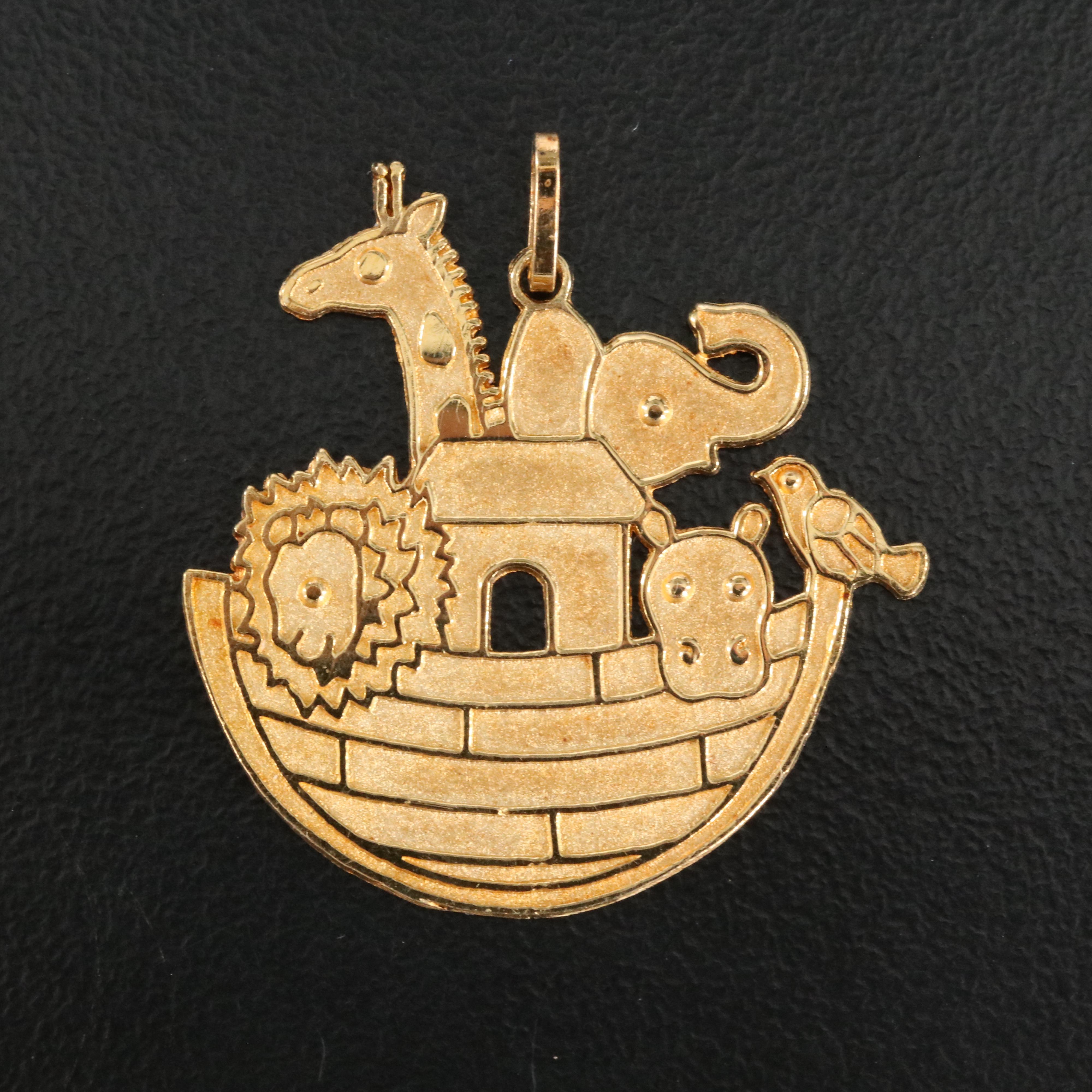 14K Noah's Ark Pendant