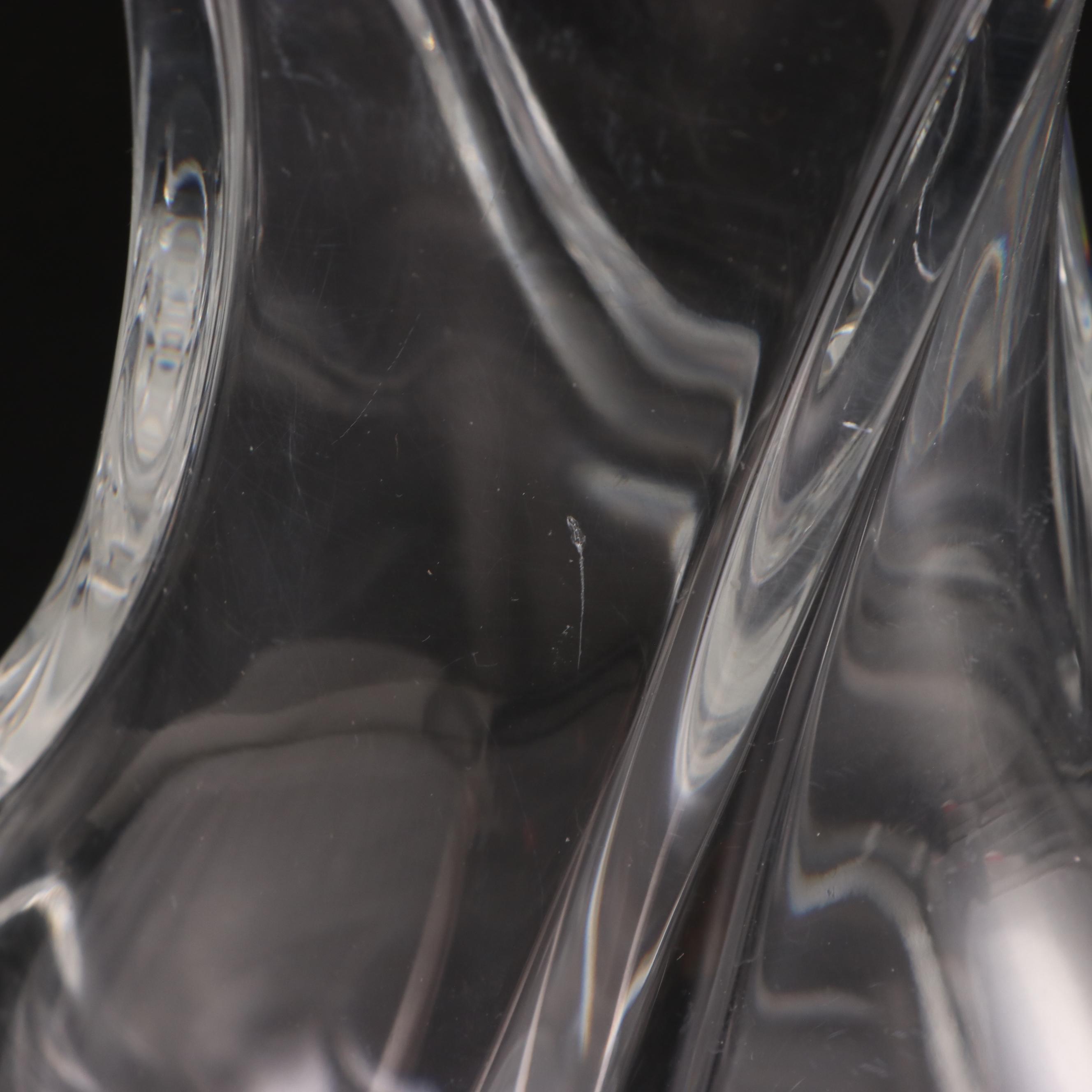 Baccarat "Serpentin" Crystal Bouquet Vase