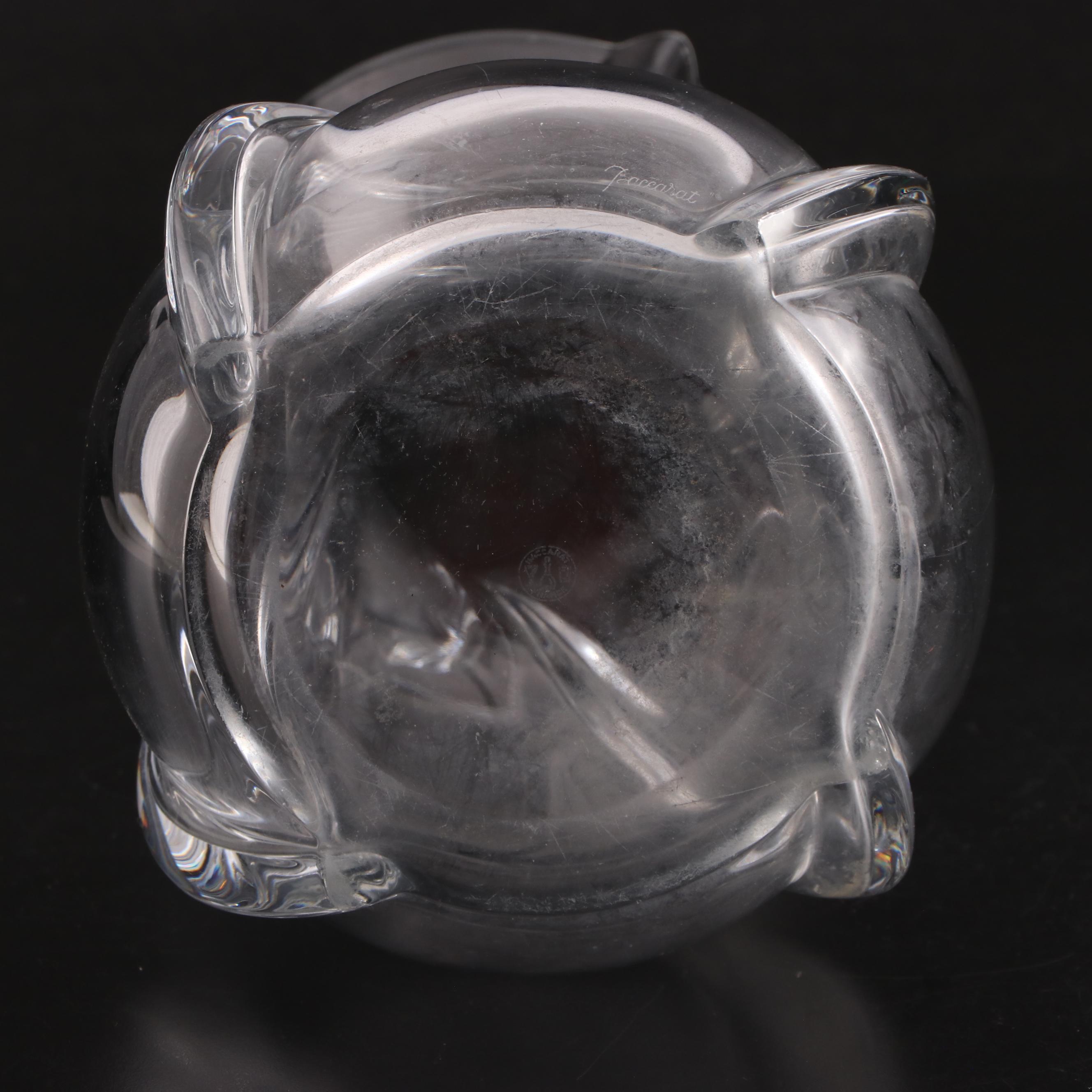 Baccarat "Serpentin" Crystal Bouquet Vase