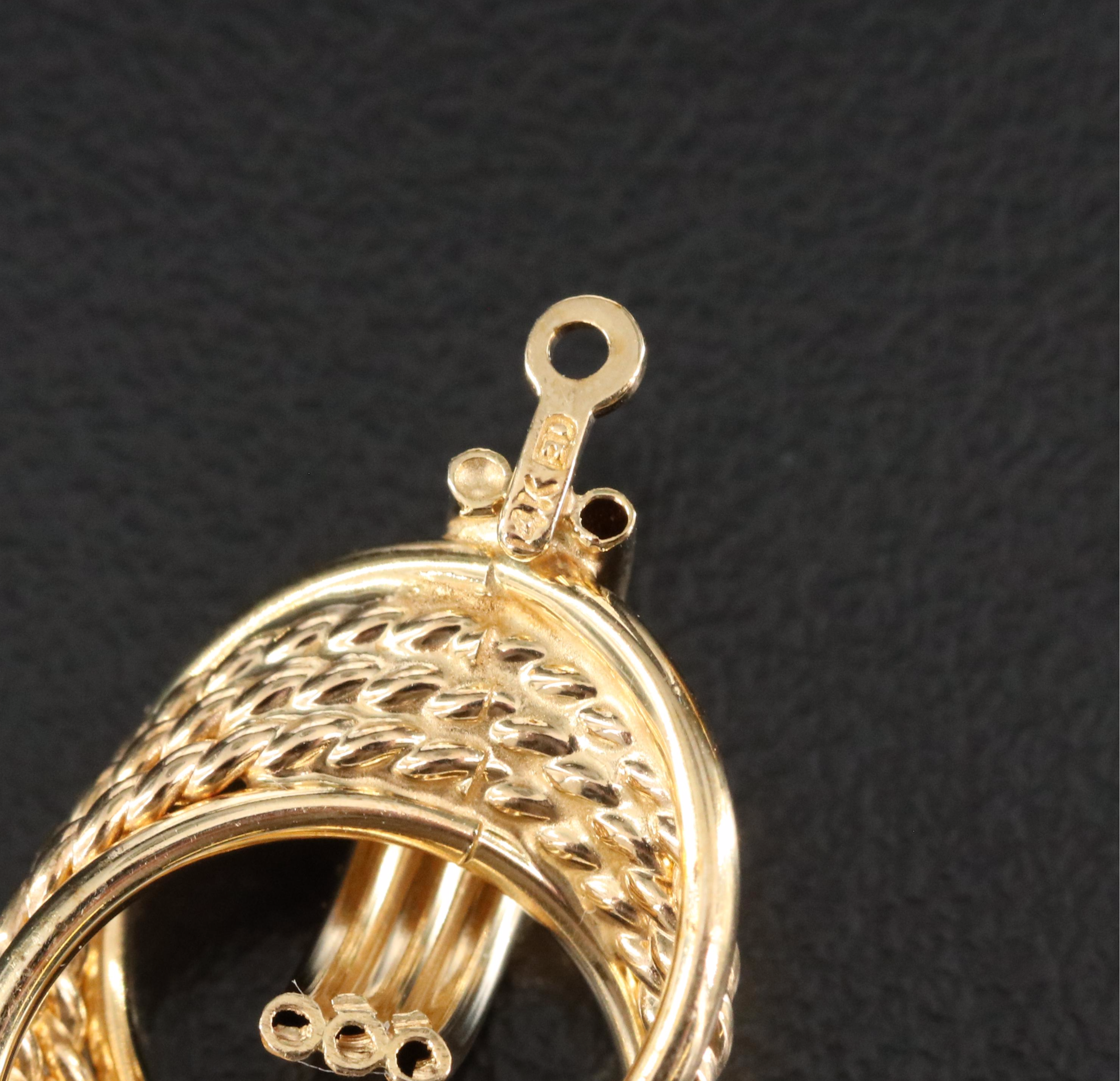 14K Crossover Earring Enhancers