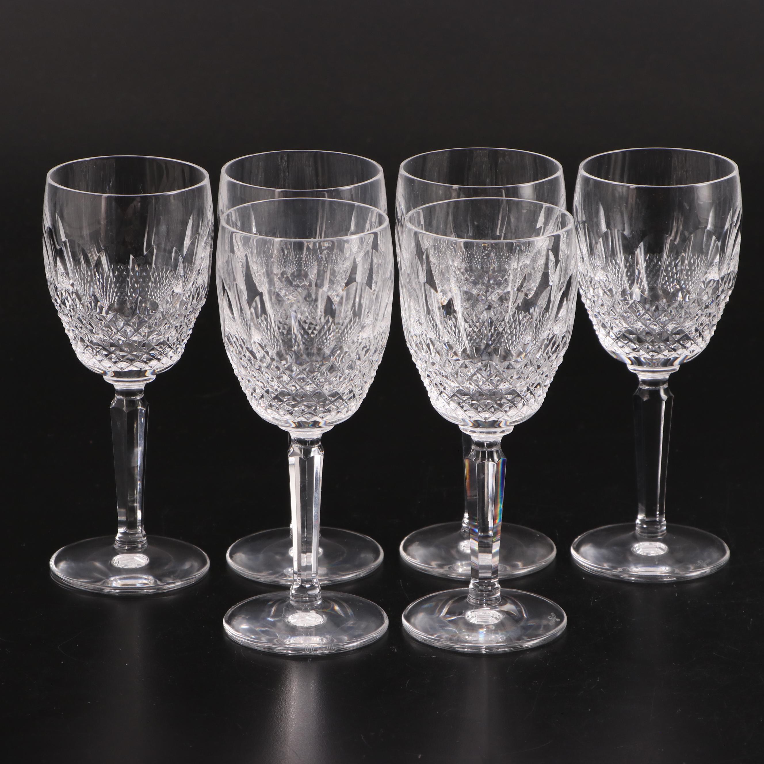Waterford Crystal "Colleen" Tall Stem Wine Glasses