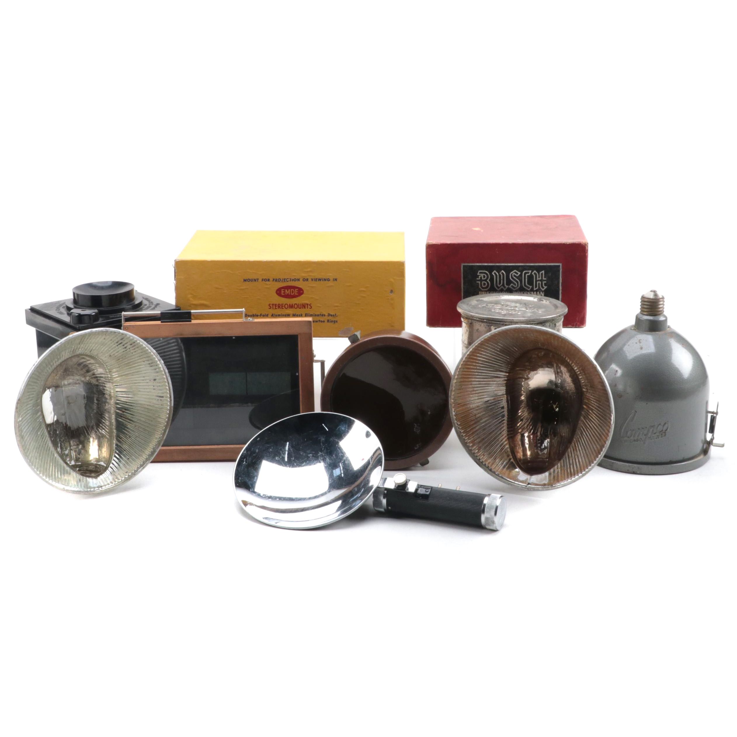 Kodak and Other Stereo Slide Frames, Film Tank, Negative Holder and More