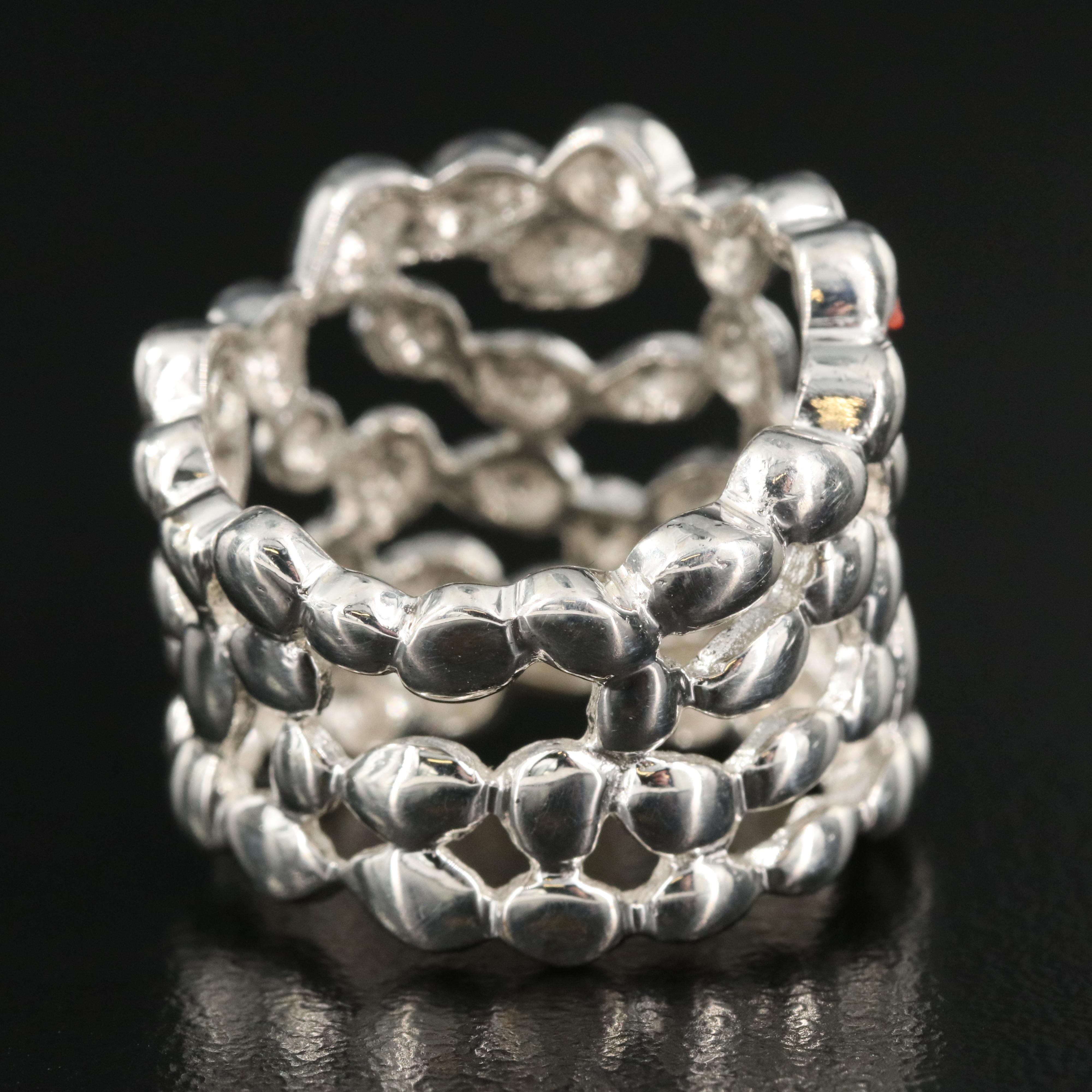 Sterling Textured Band