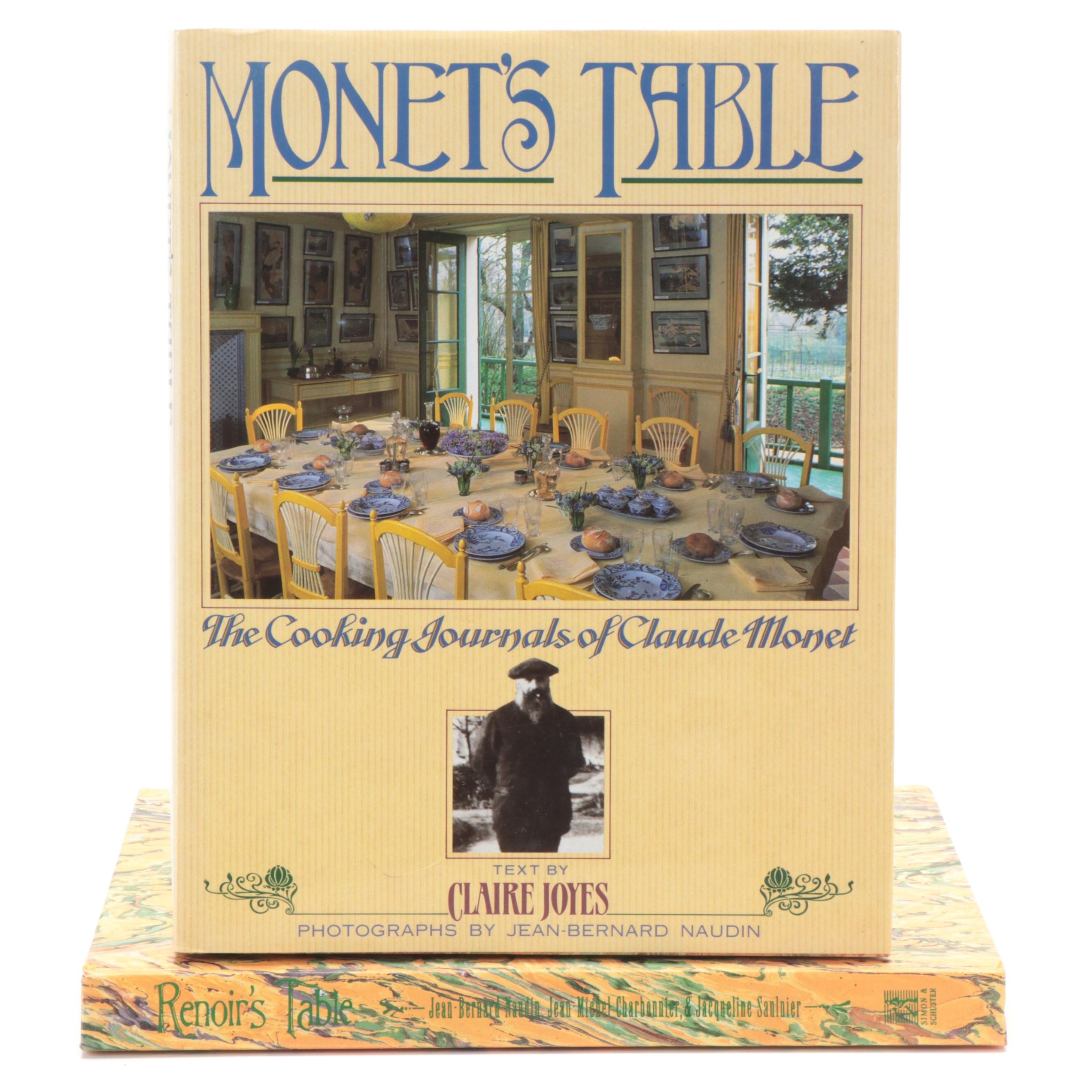 "Monet's Table" by Claire Joyes and "Renoir's Table" by J.-B. Naudin et al.