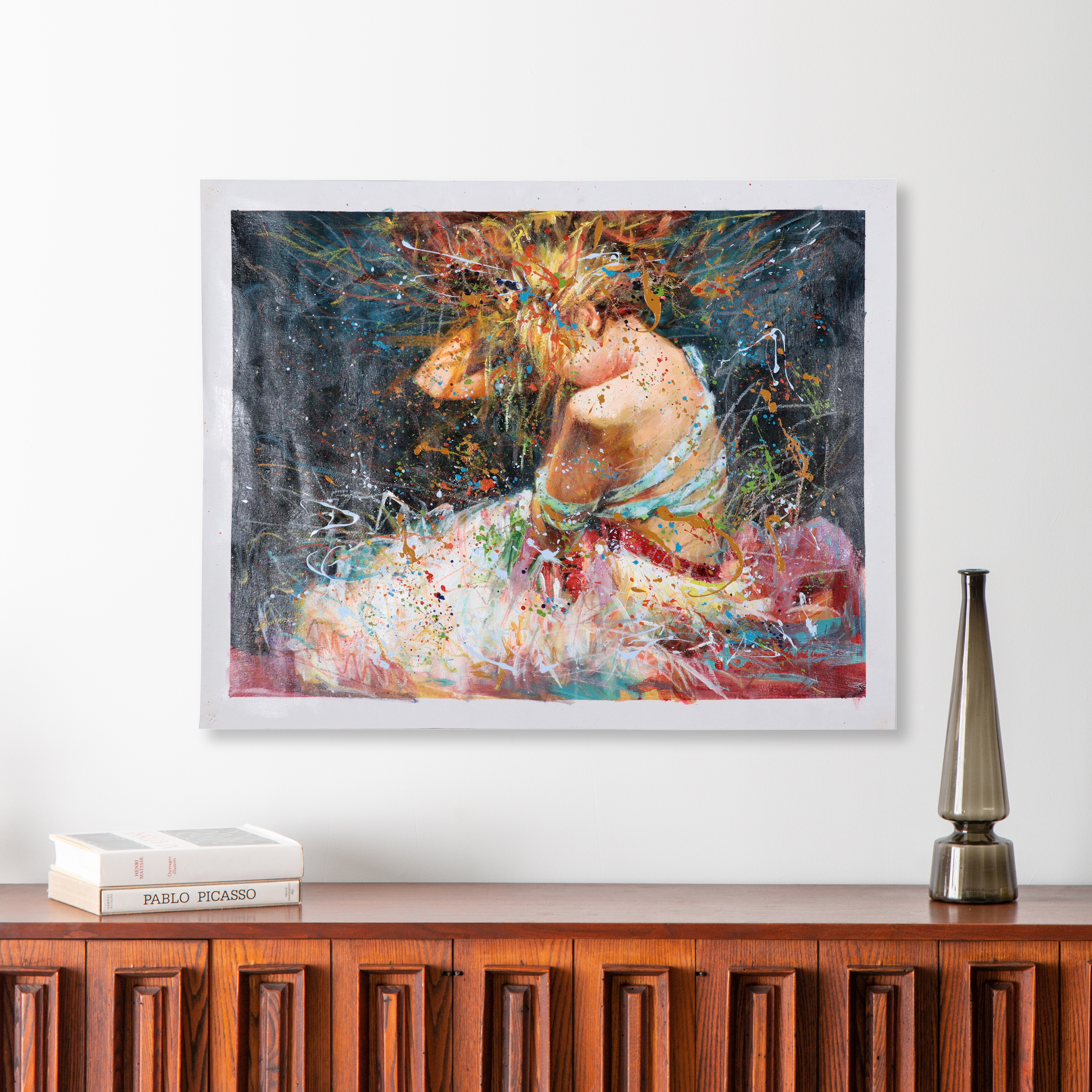 Sasha Expressionist Style Oil Painting of Figure