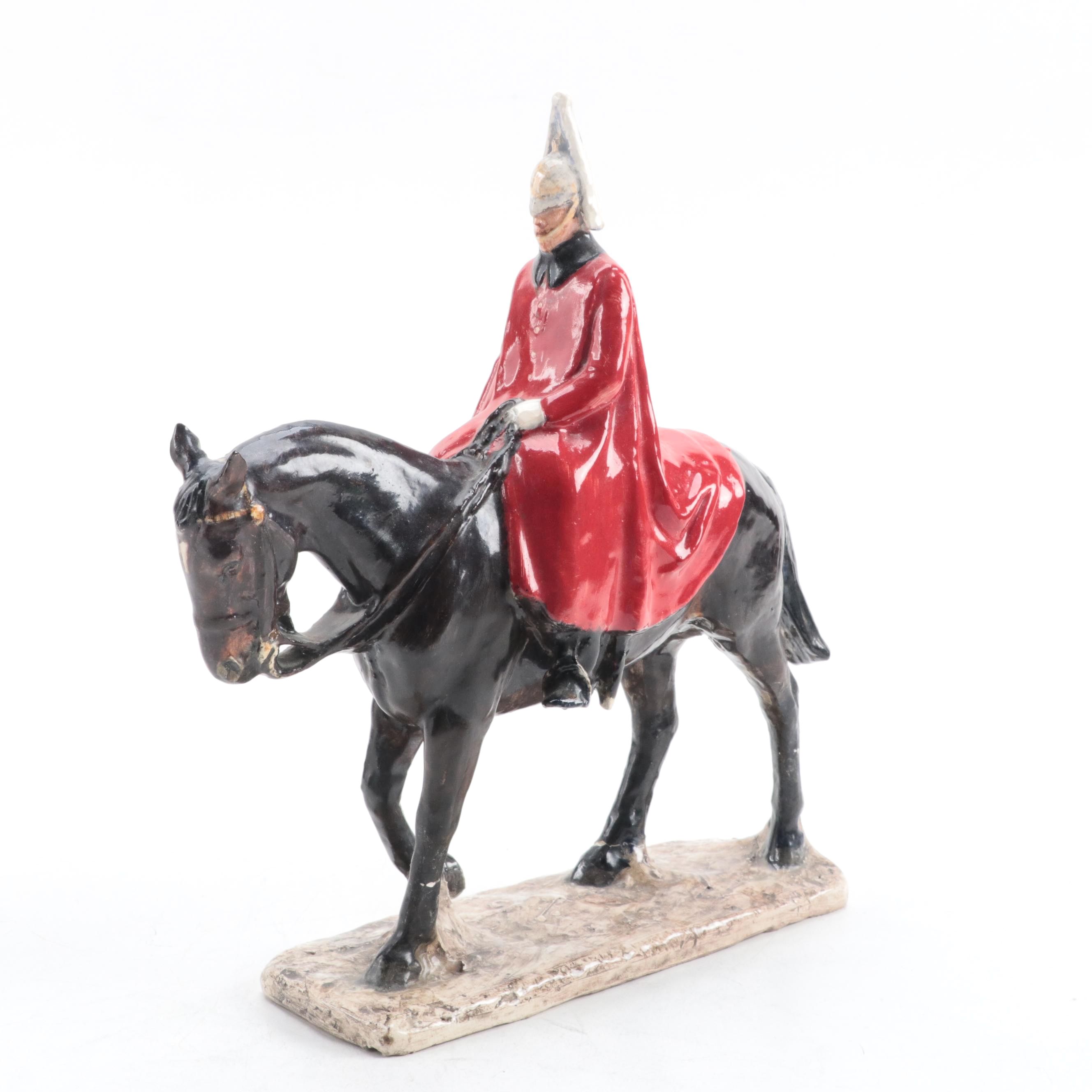 Kathleen Wheeler Ceramic Figure "The Guardsman", Early to Mid-20th Century