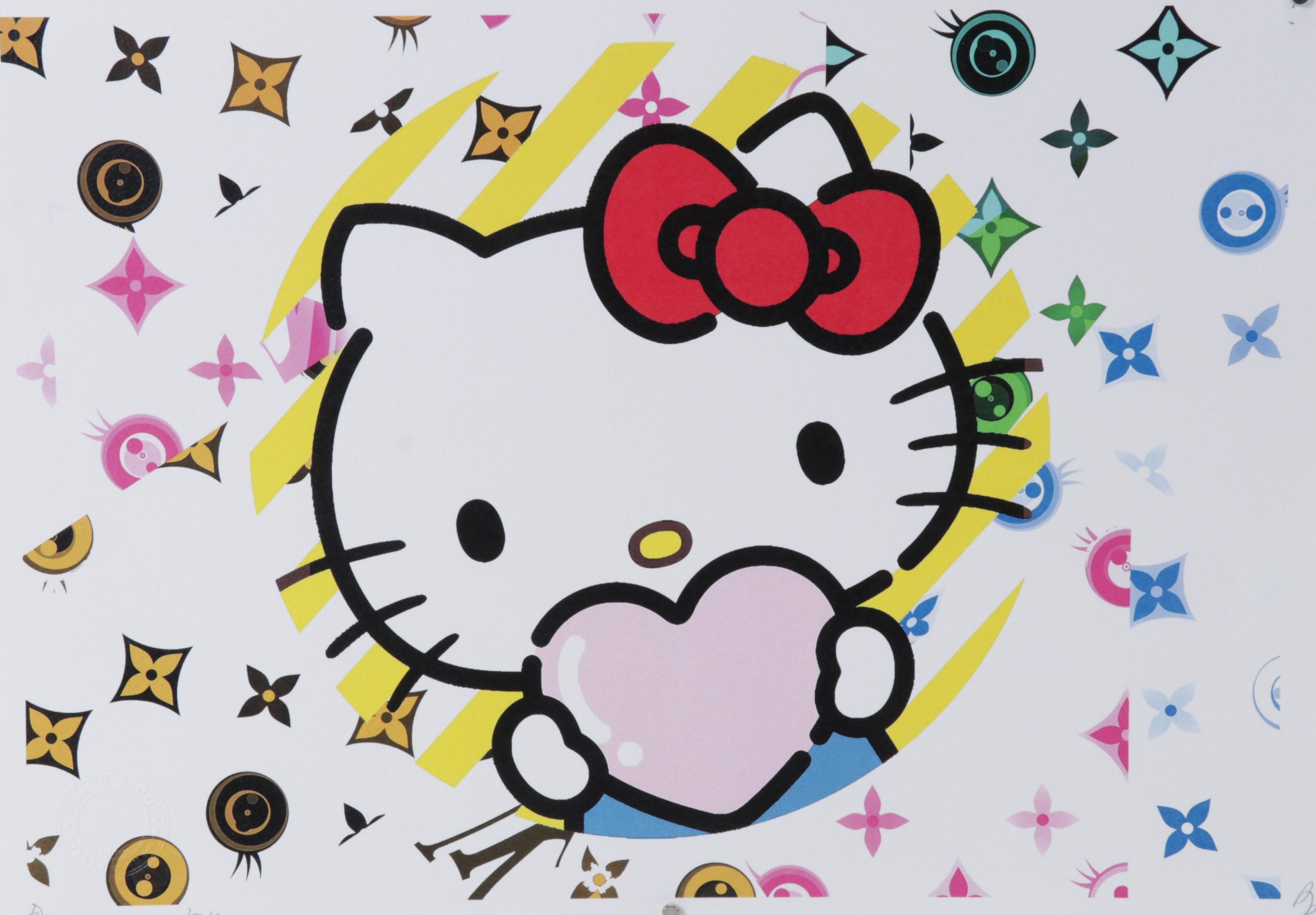 Death NYC Pop Art Graphic Print Featuring Hello Kitty, 2022