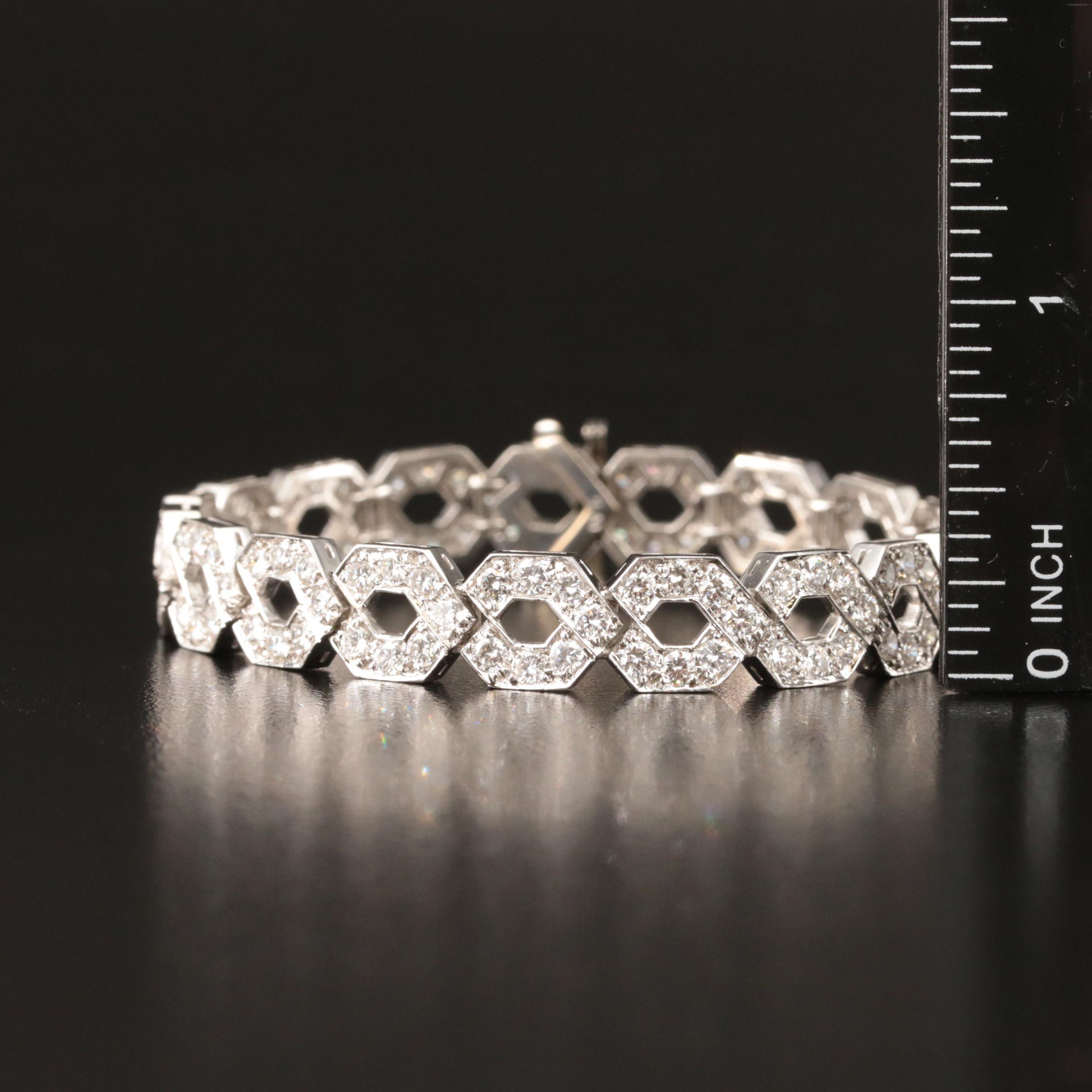 Platinum 8.04 CTW Diamond Bracelet