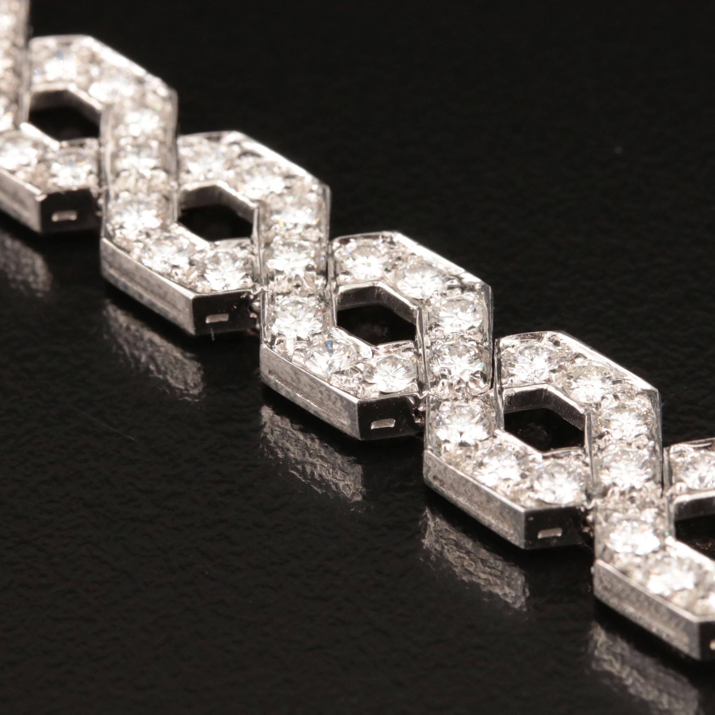 Platinum 8.04 CTW Diamond Bracelet