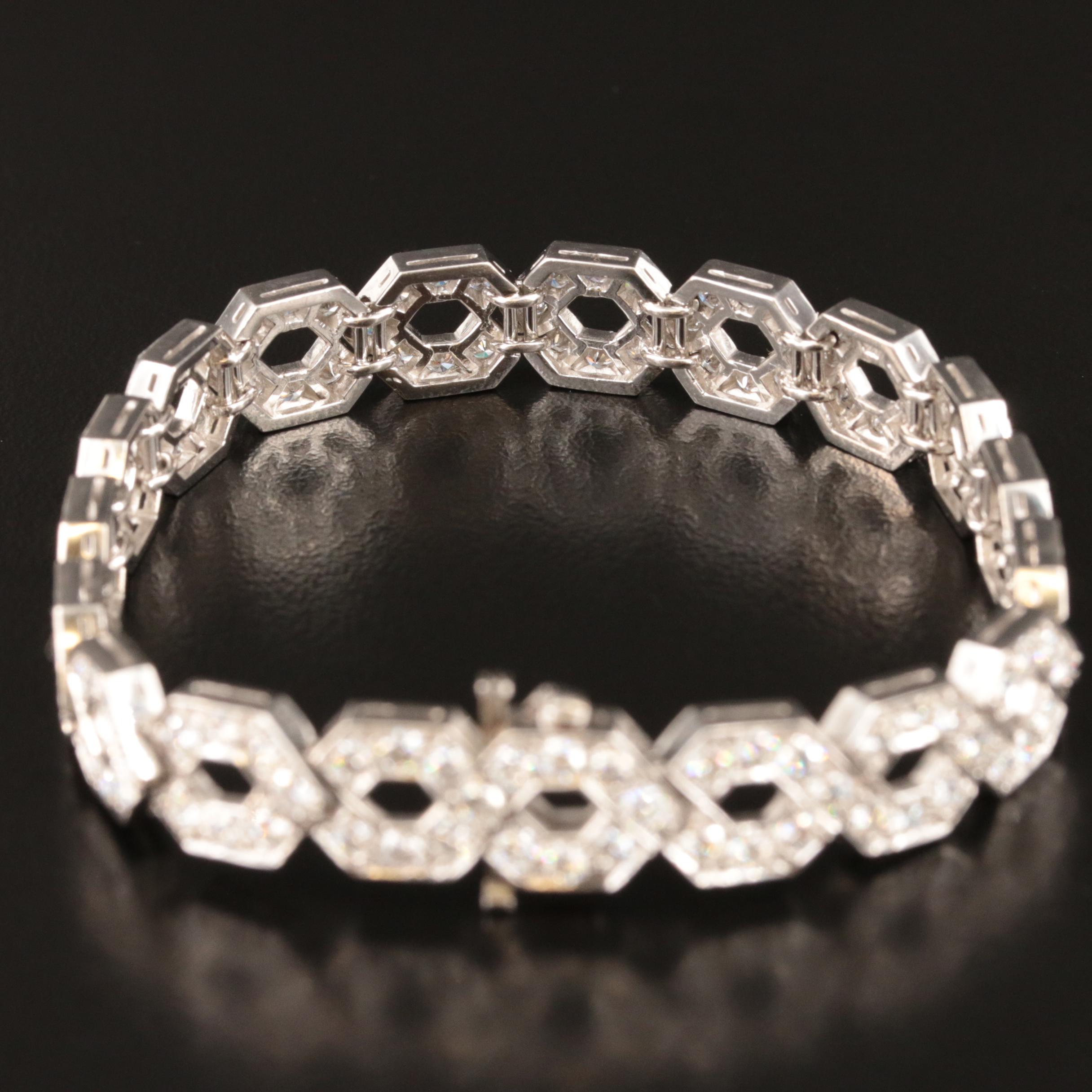 Platinum 8.04 CTW Diamond Bracelet
