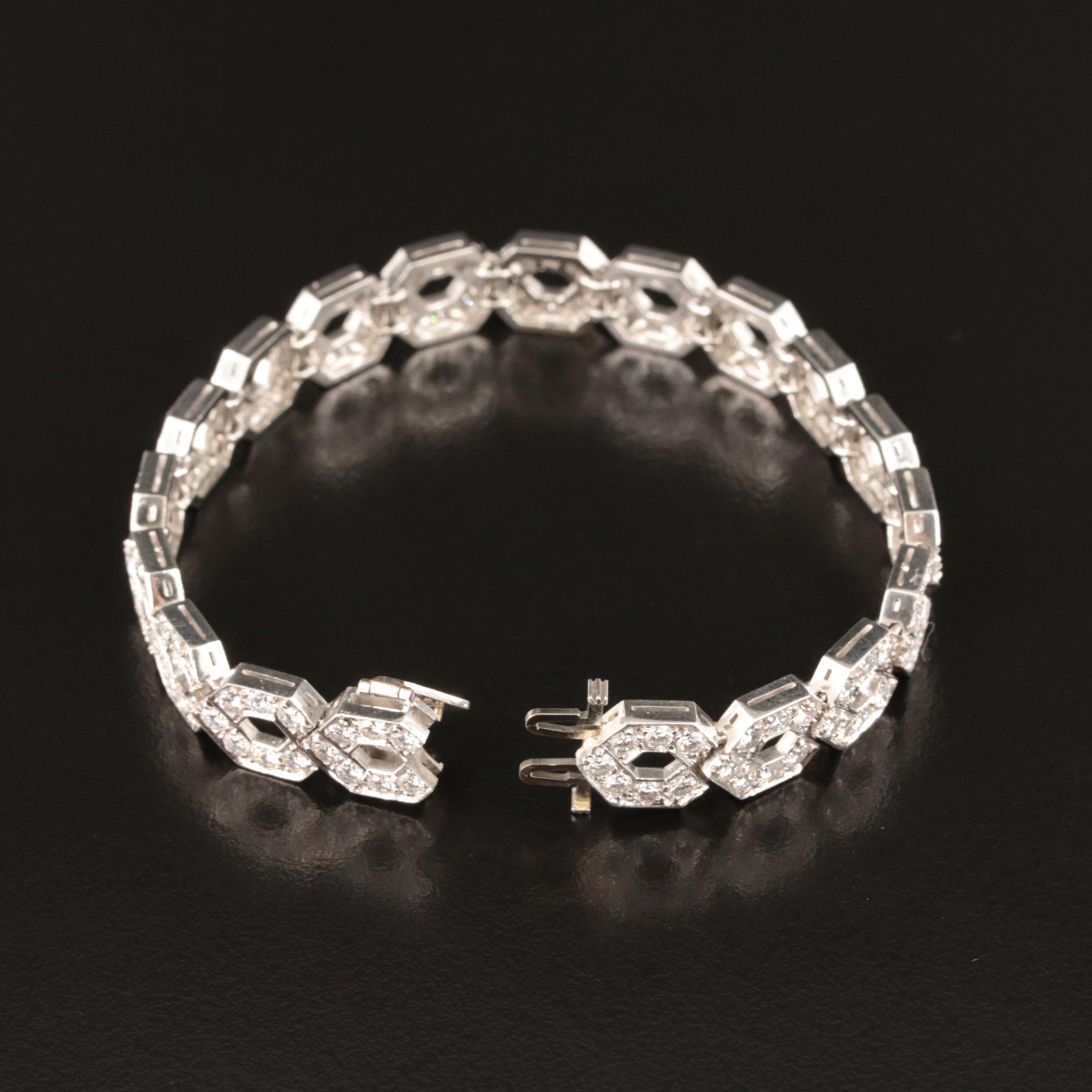 Platinum 8.04 CTW Diamond Bracelet