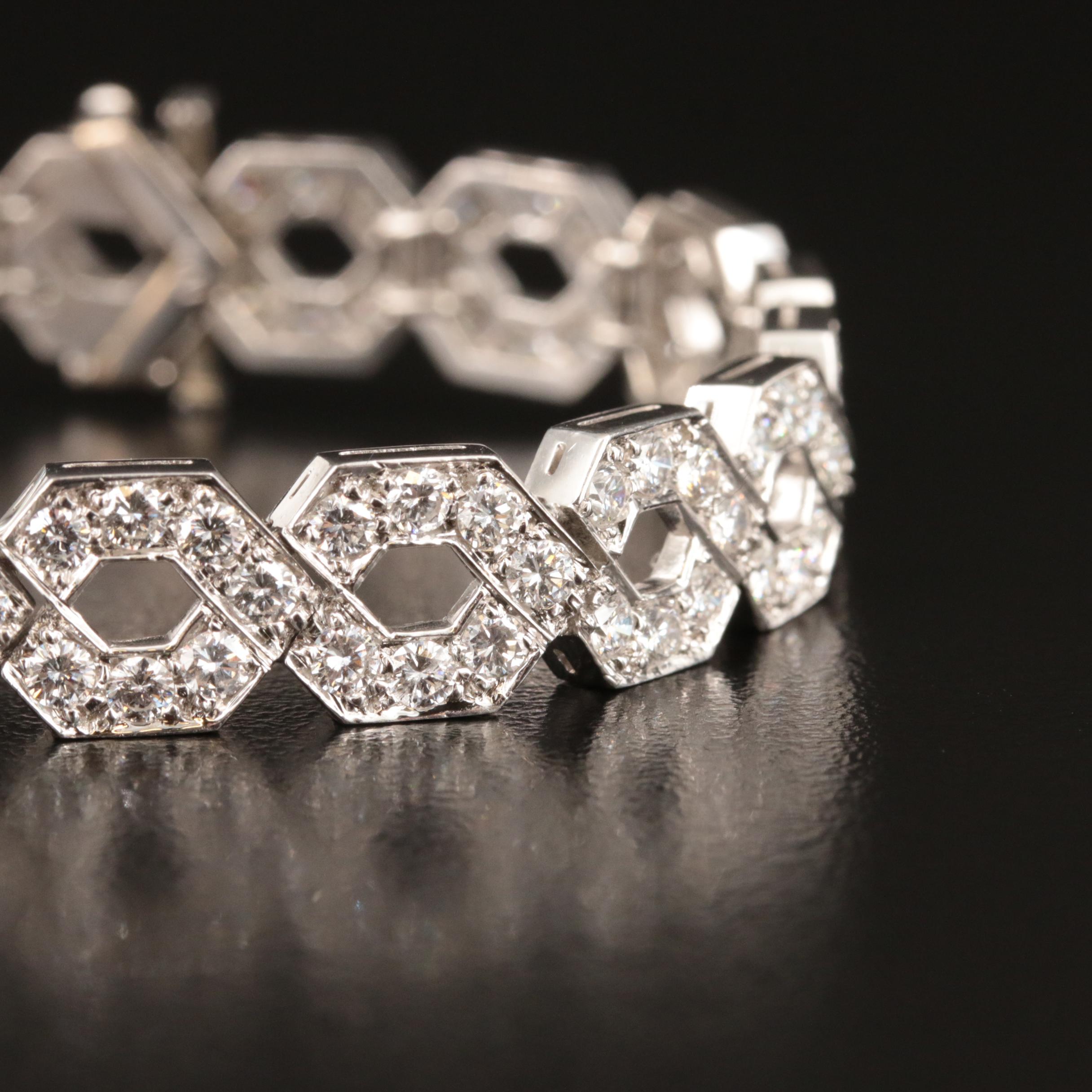 Platinum 8.04 CTW Diamond Bracelet