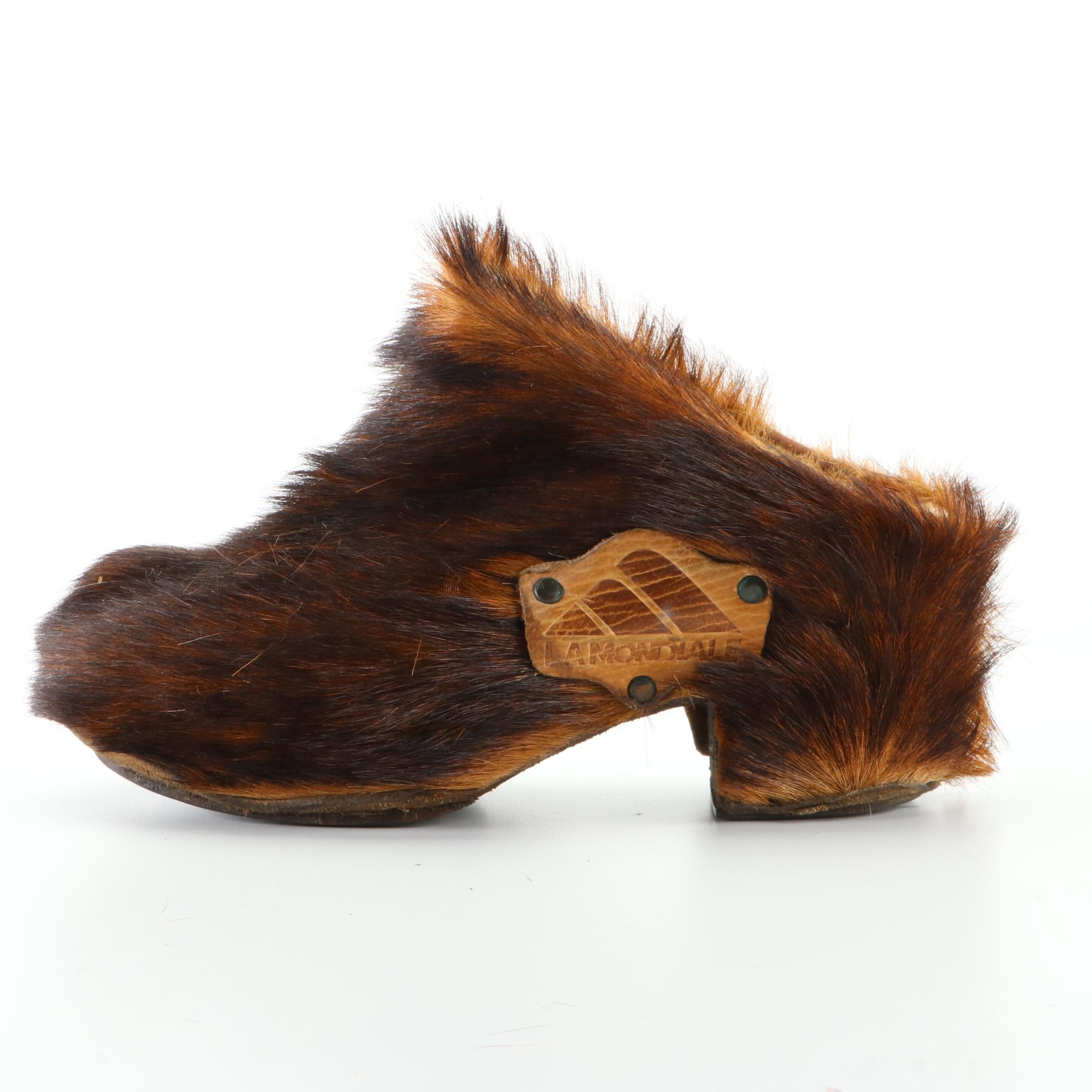 La Mondiale Goat Fur Clogs