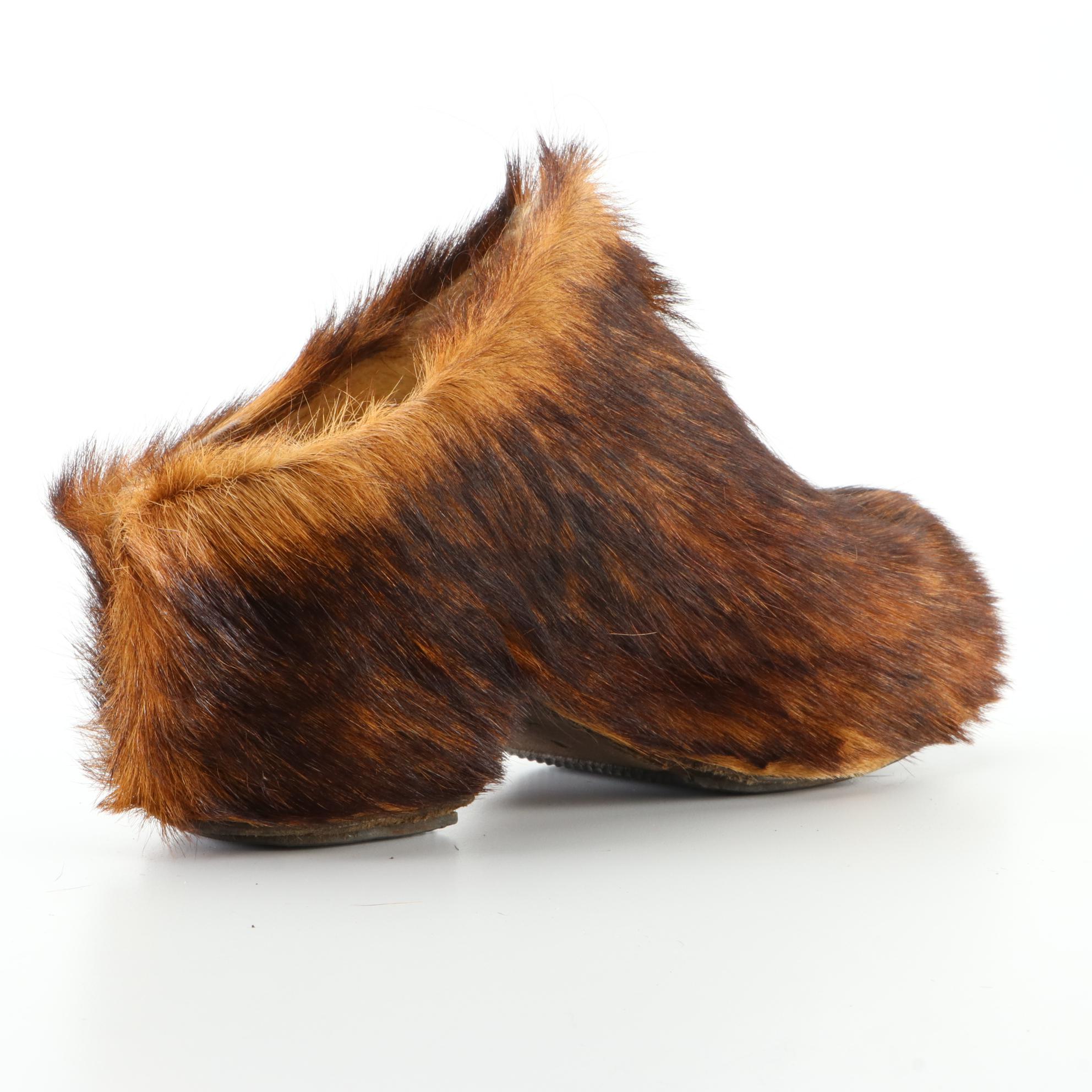 La Mondiale Goat Fur Clogs