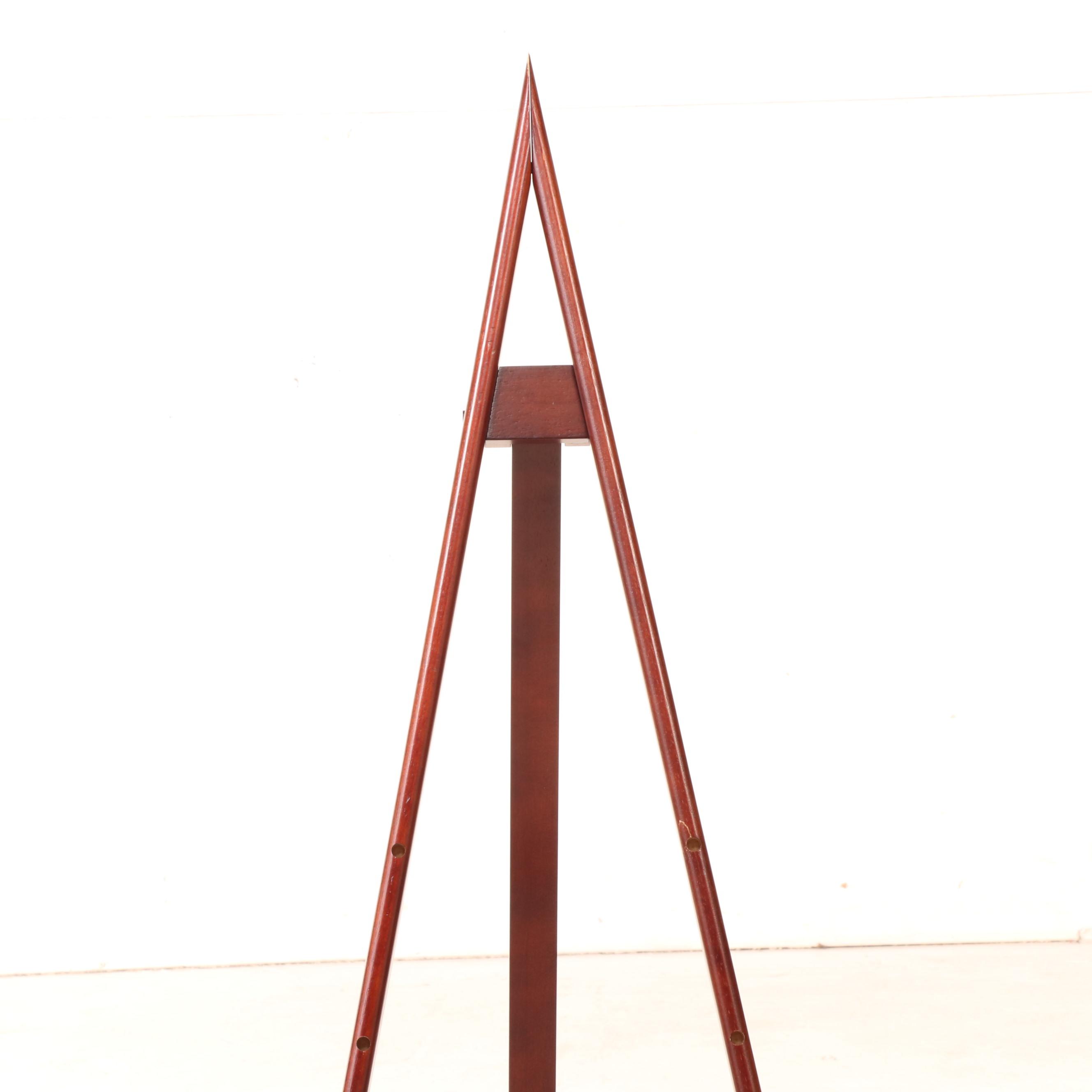 Contemporary Cherry-Stained Adjustable Display Easel