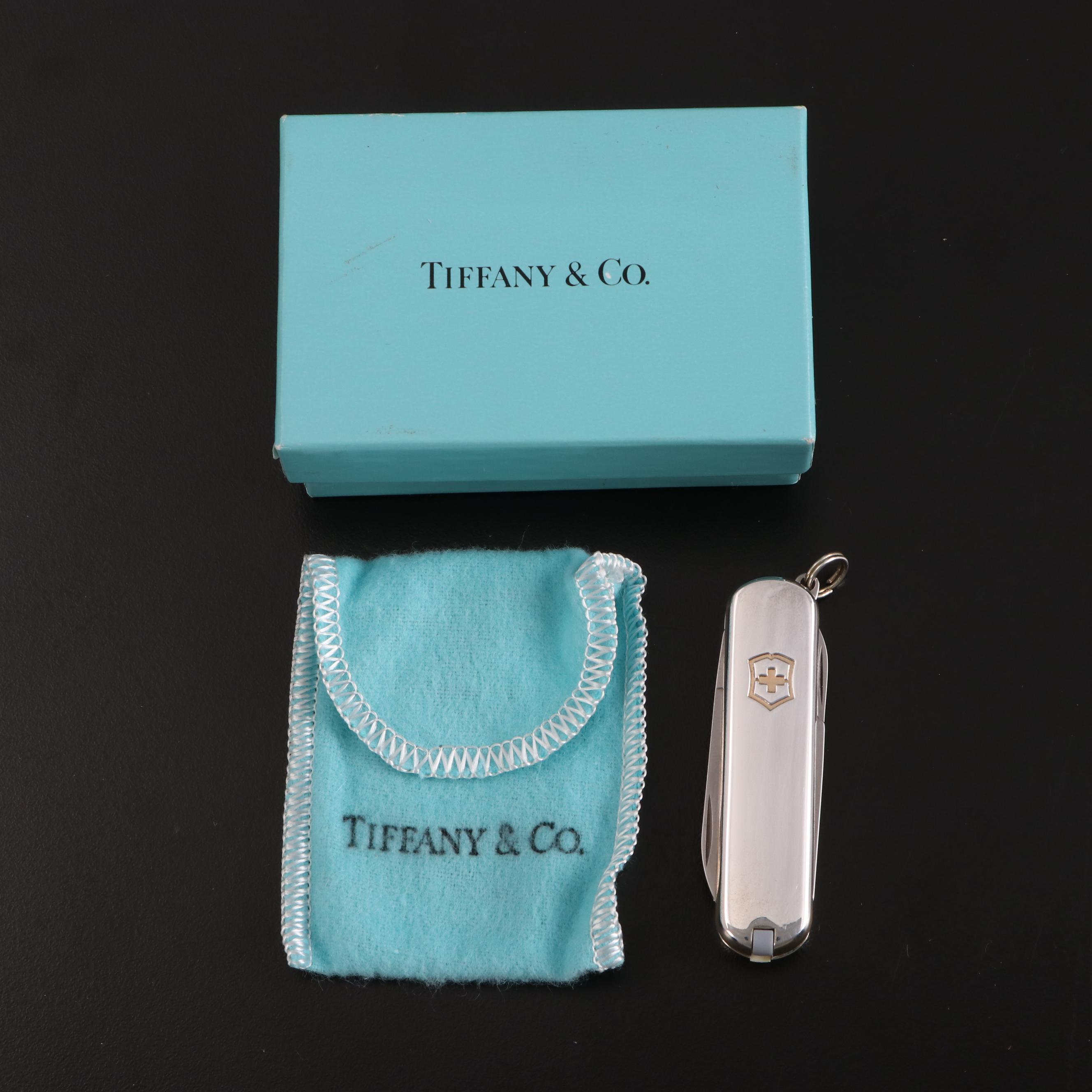 Tiffany & Co. Sterling and 18K Gold Folding Pocket Knife