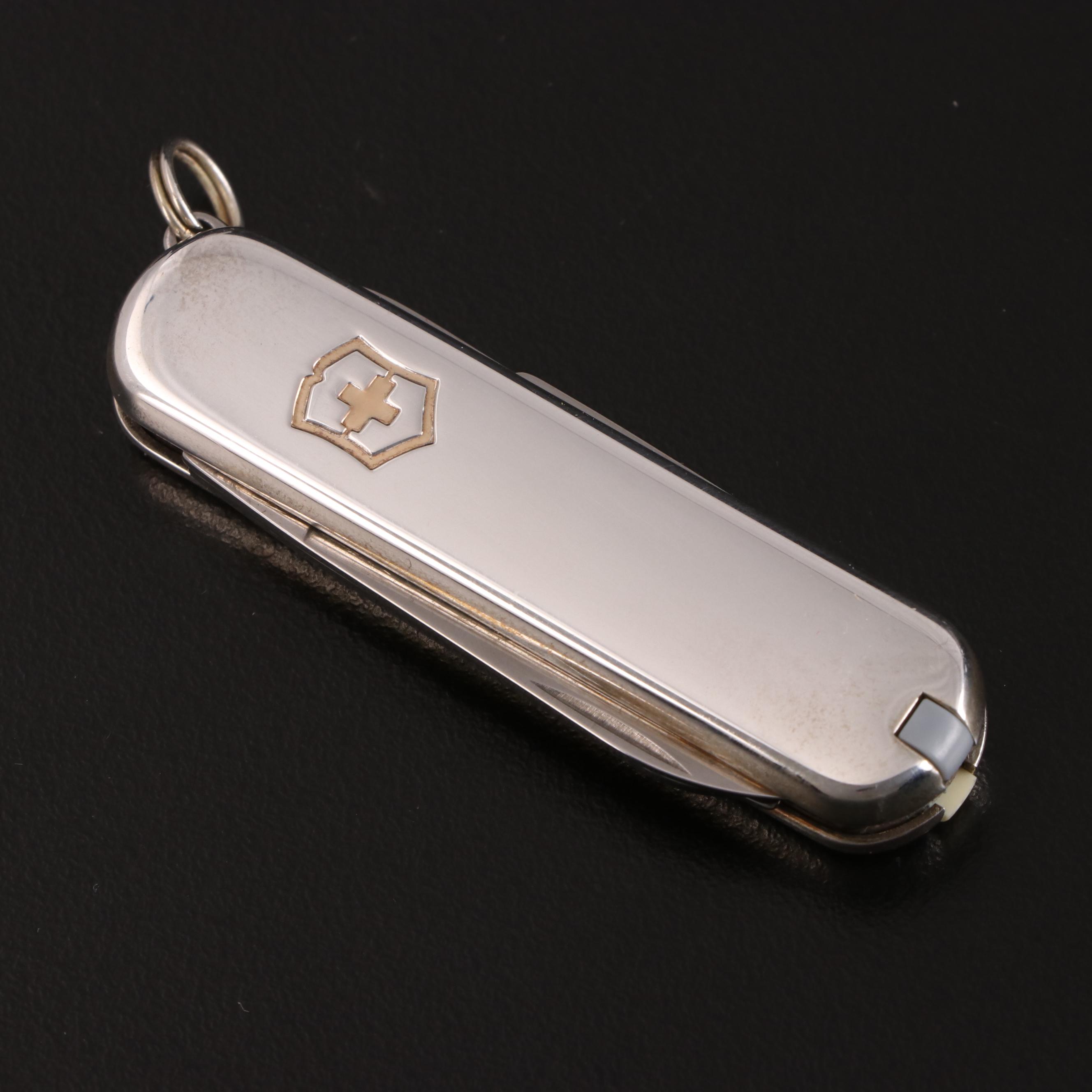 Tiffany & Co. Sterling and 18K Gold Folding Pocket Knife