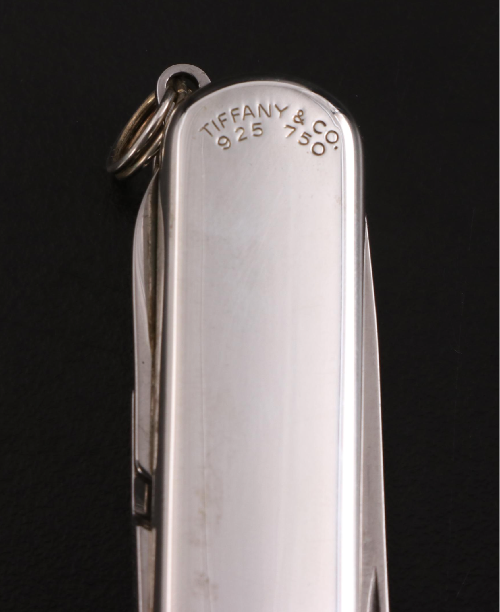 Tiffany & Co. Sterling and 18K Gold Folding Pocket Knife