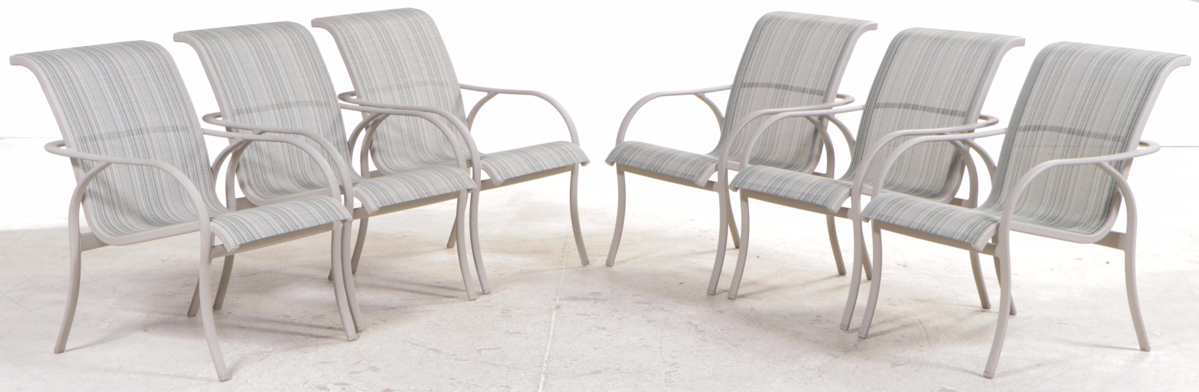 Nine-Piece Tropitone Powder-Coated Aluminum Patio Lounge Set