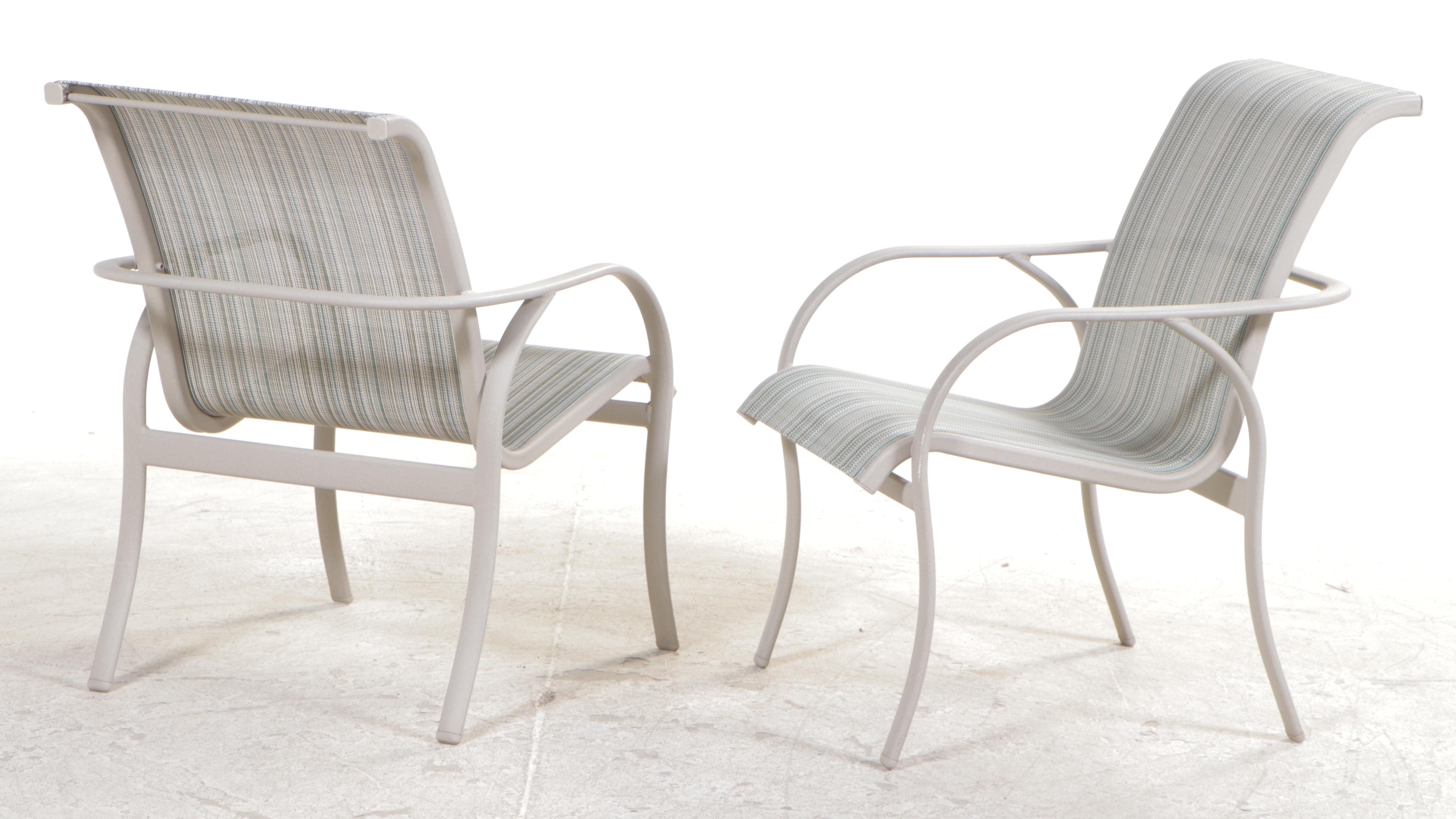 Nine-Piece Tropitone Powder-Coated Aluminum Patio Lounge Set