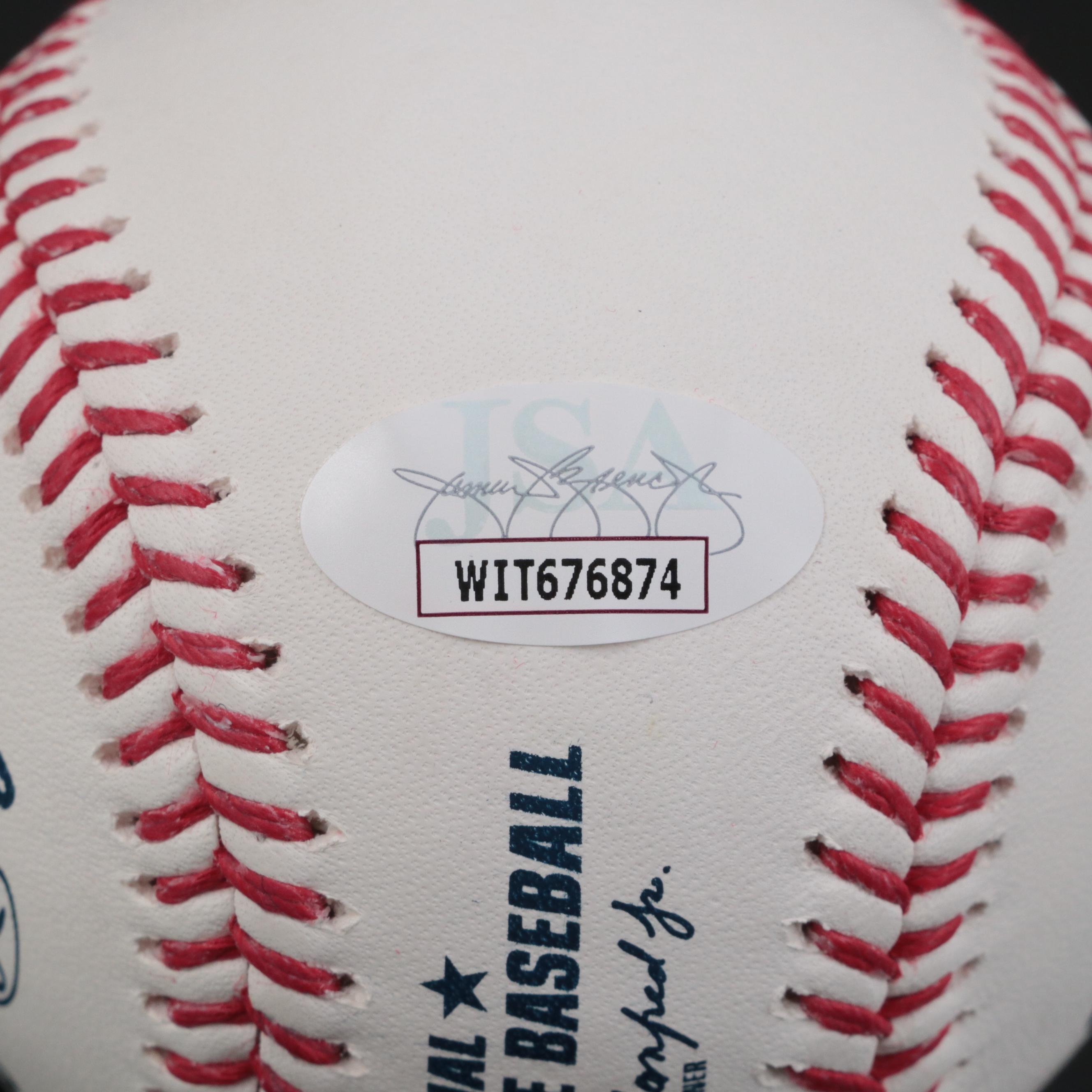 Marty Brennaman Signed "And This One Belongs to the Reds!" Rawlings Baseball