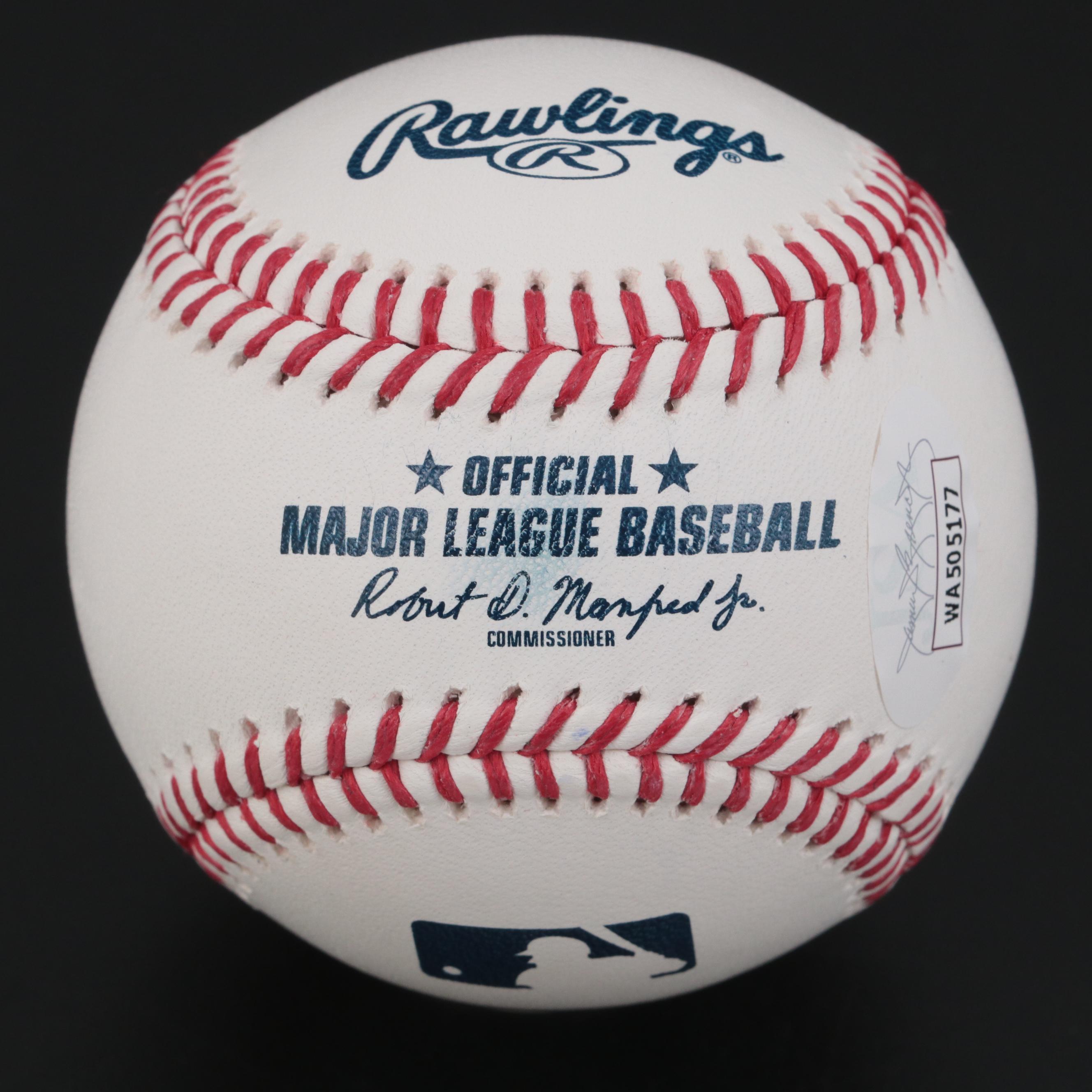 Tom Browning Cincinnati Reds Signed Perfect Game Scoreboard Baseball