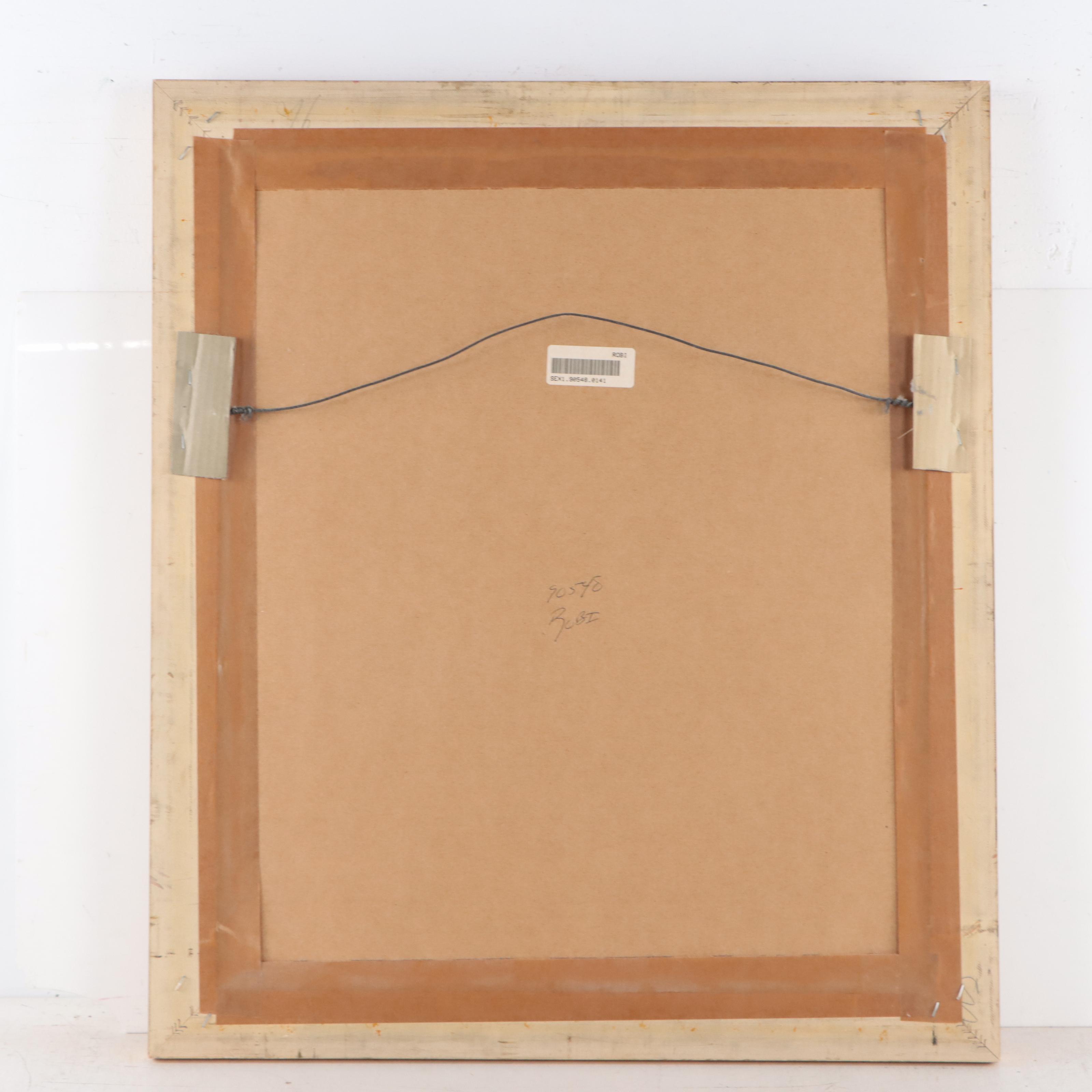 Louis Robichaud Serigraph of Street Scene "Boulangerie"