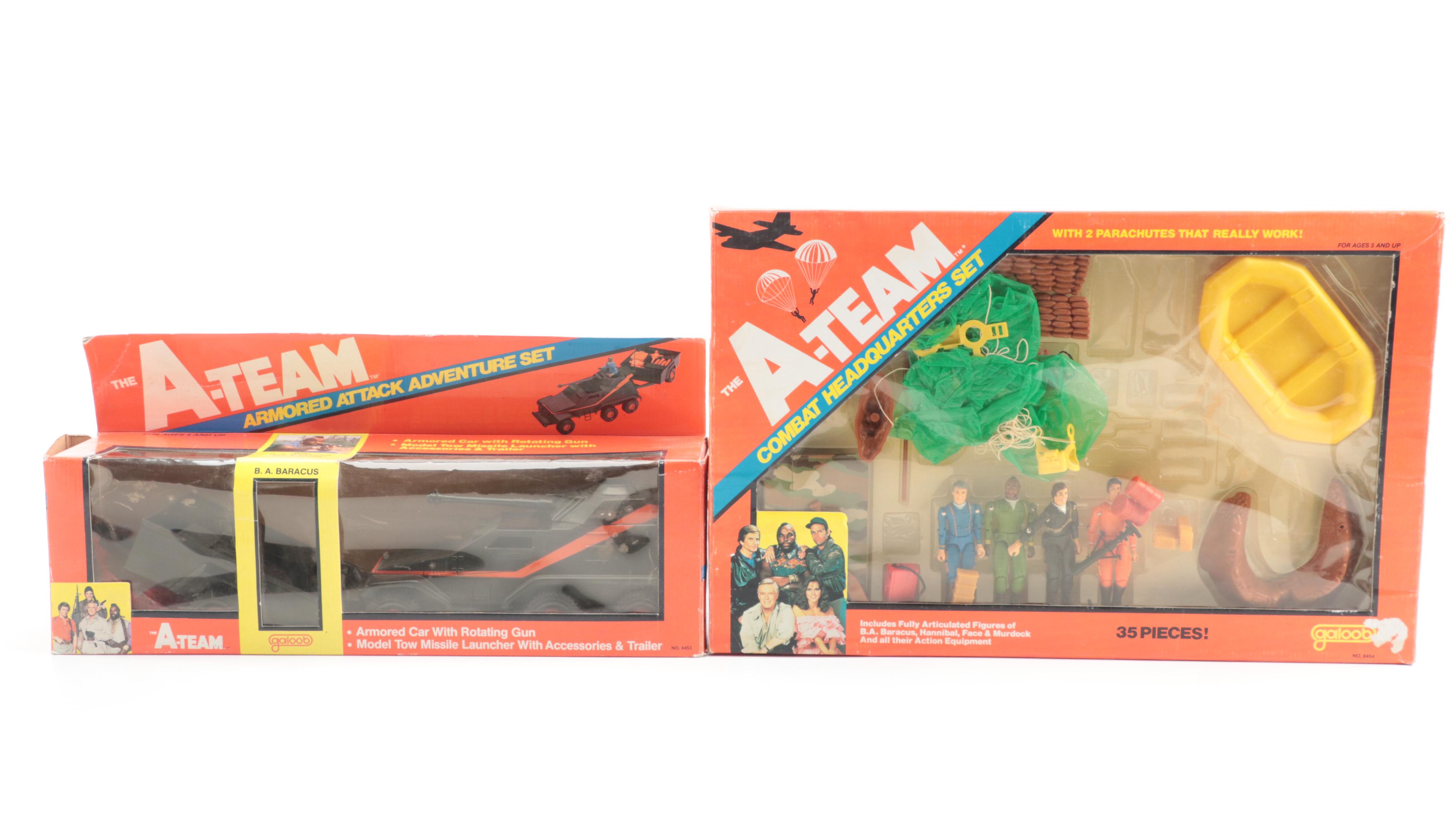The A-Team Combat Headquarters Set with "Do the Urkel" Board Game, Gumball Bank