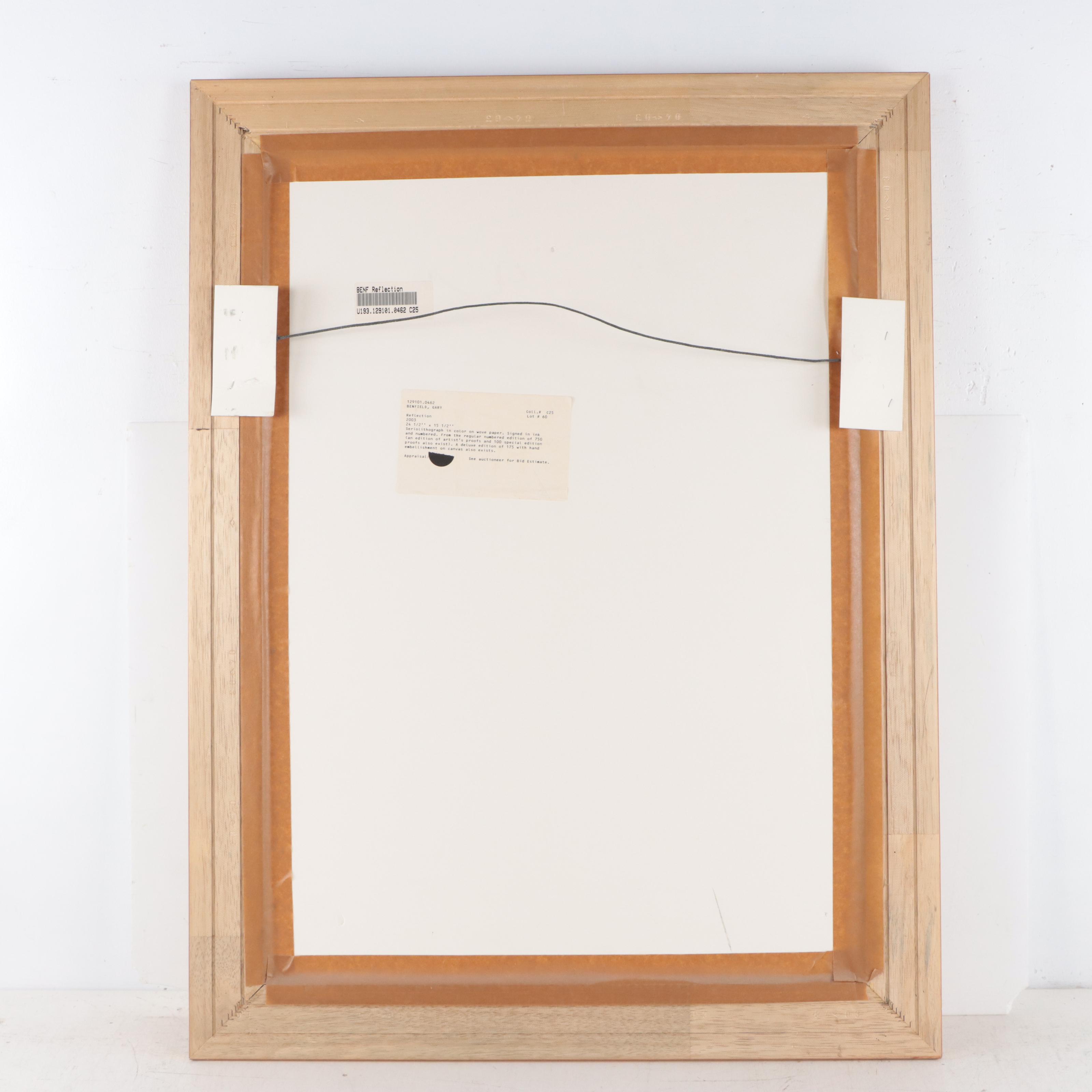 Gary Benfield Embellished Digital Print "Reflection"