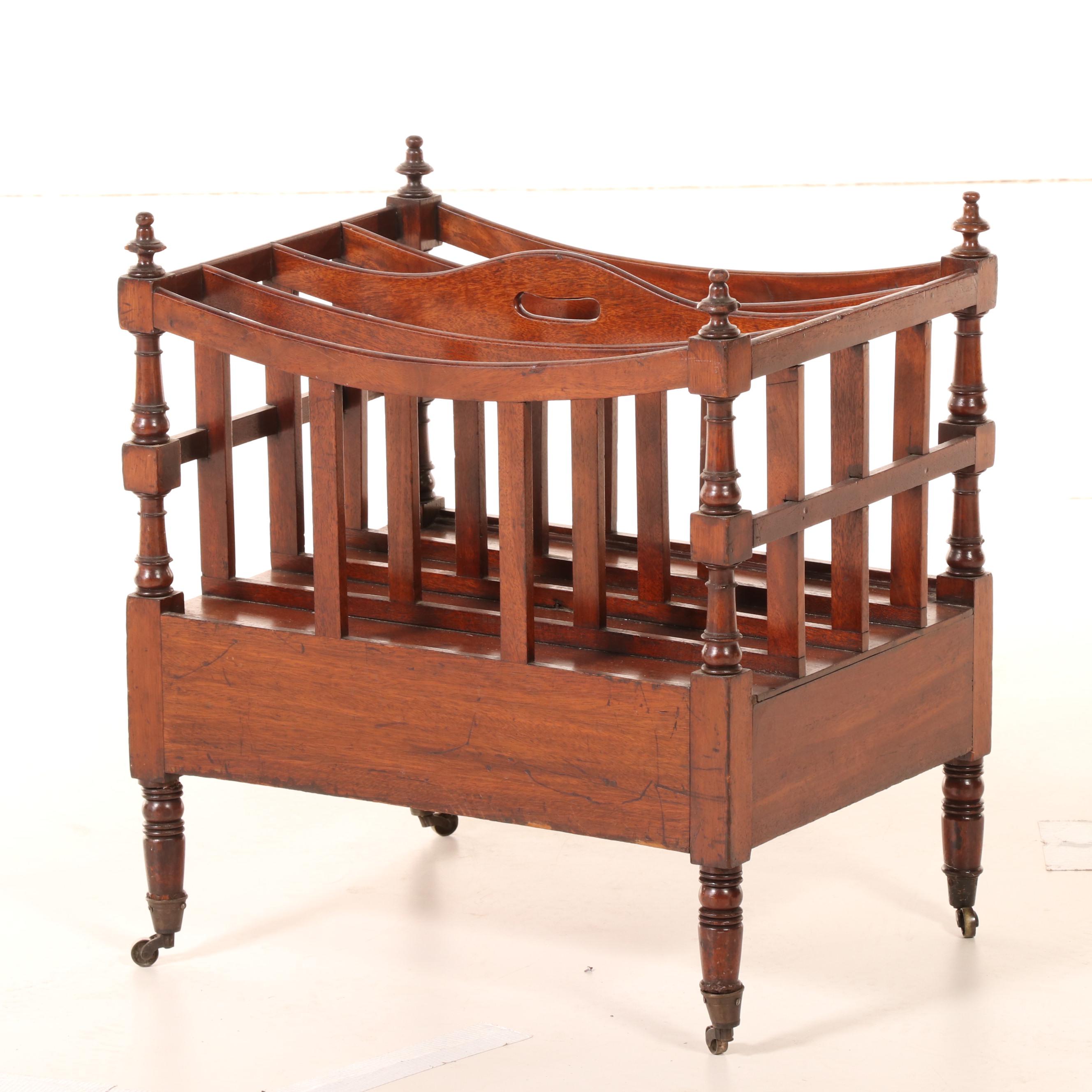Regency Mahogany Canterbury, Early 19th Century
