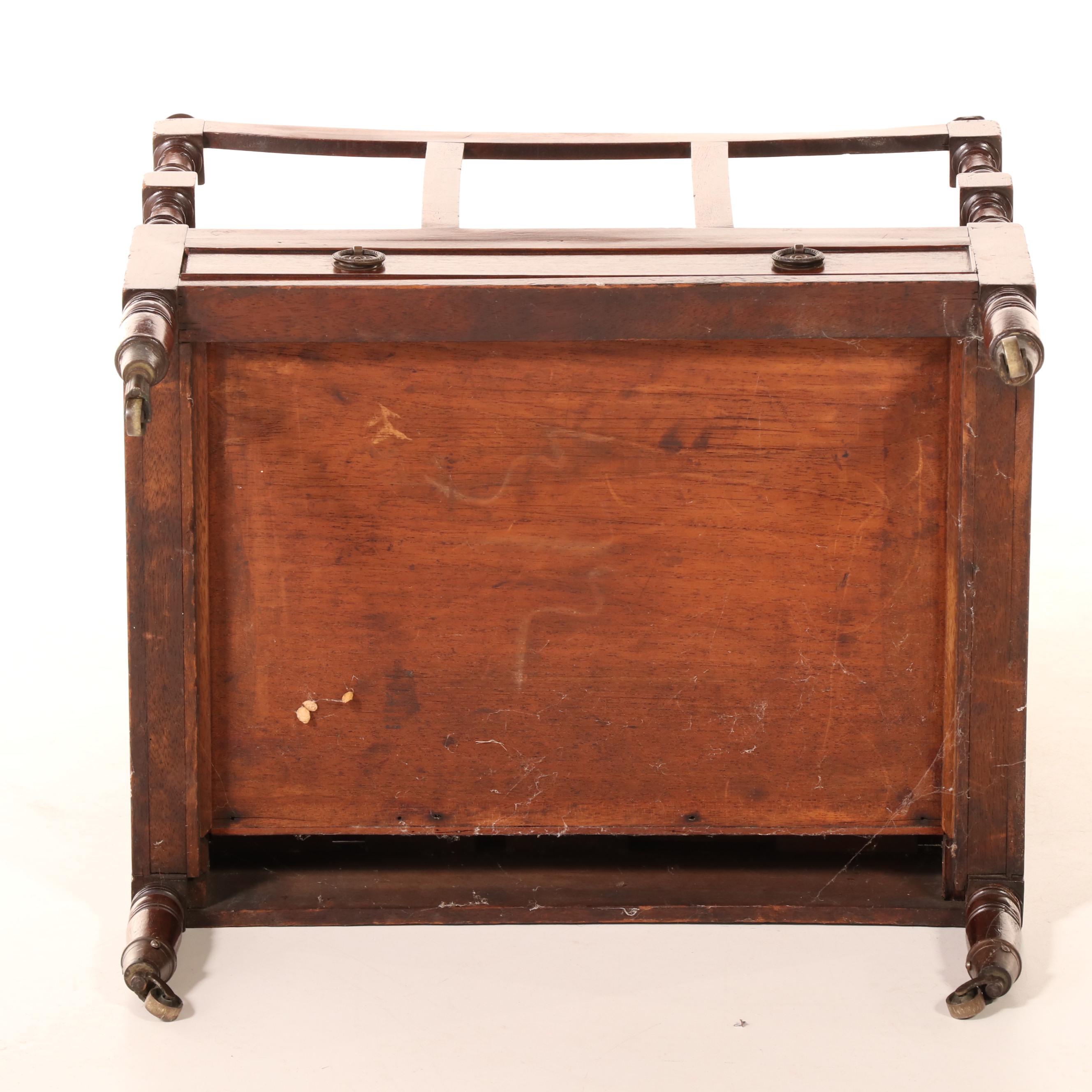 Regency Mahogany Canterbury, Early 19th Century