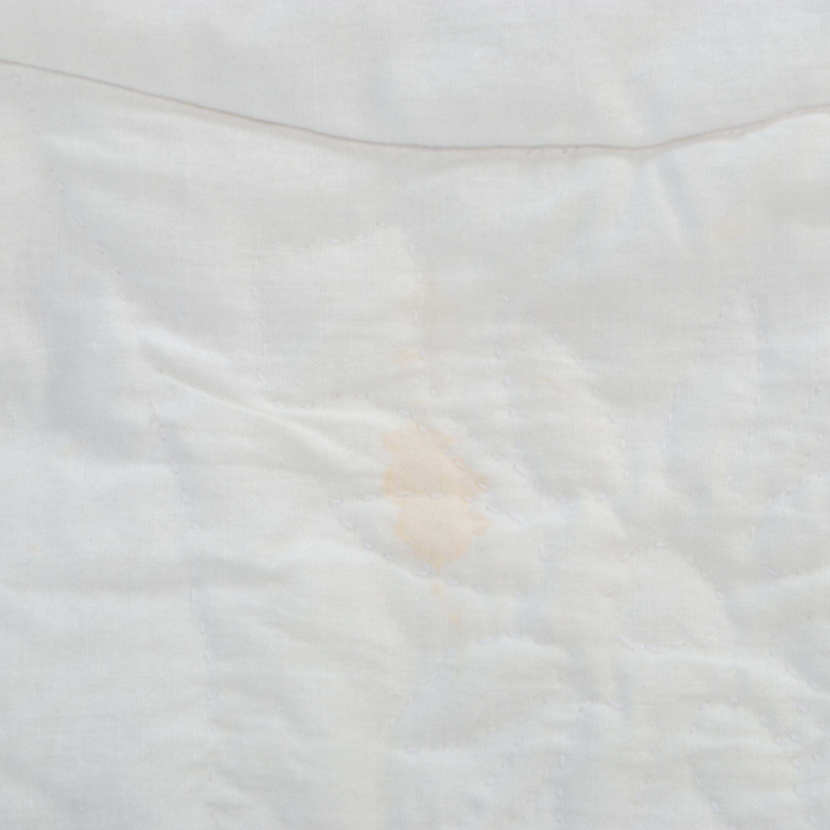 Handmade "Double Wedding Ring" Full Size Cotton Quilt