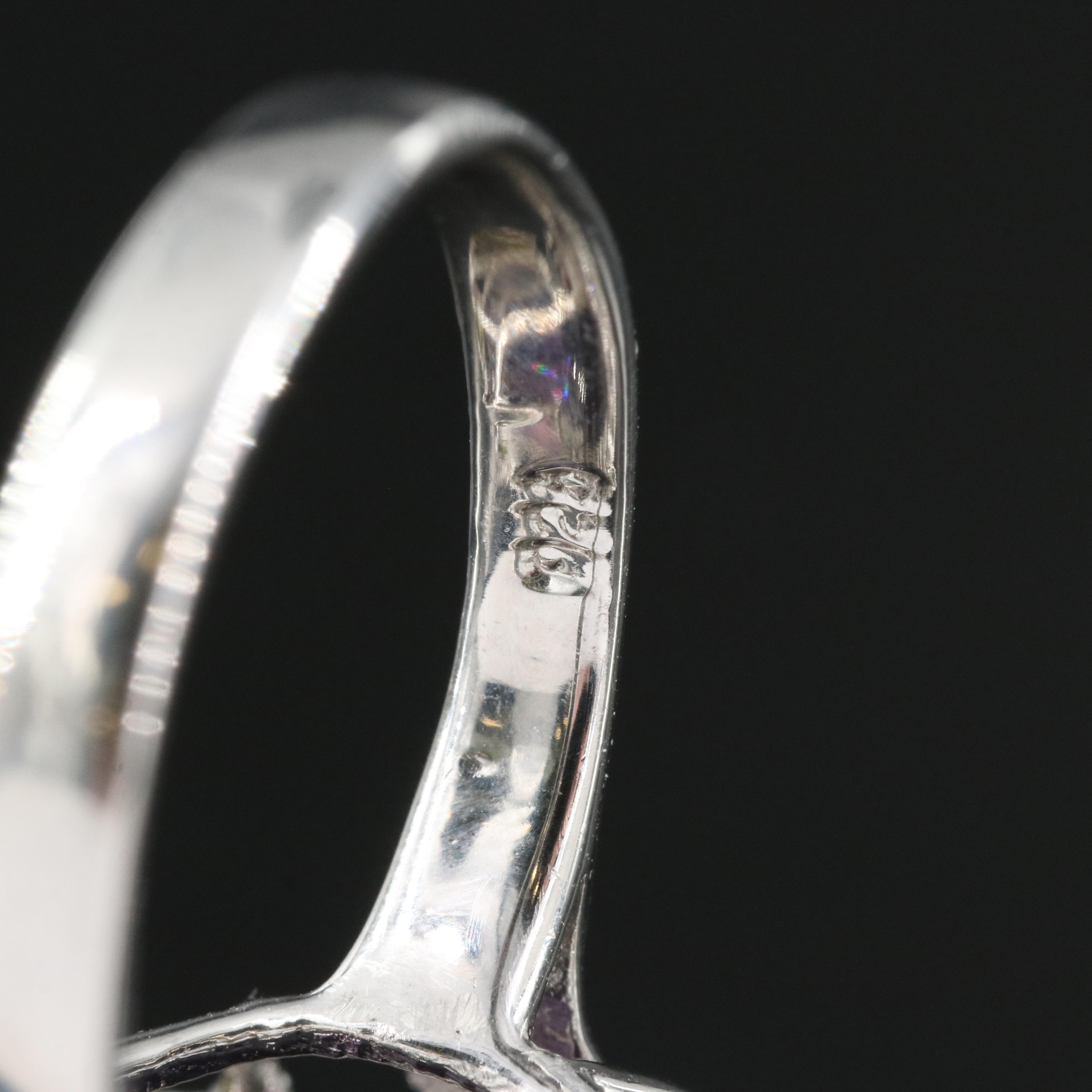 Sterling Amethyst, Diopside and Sapphire Ring