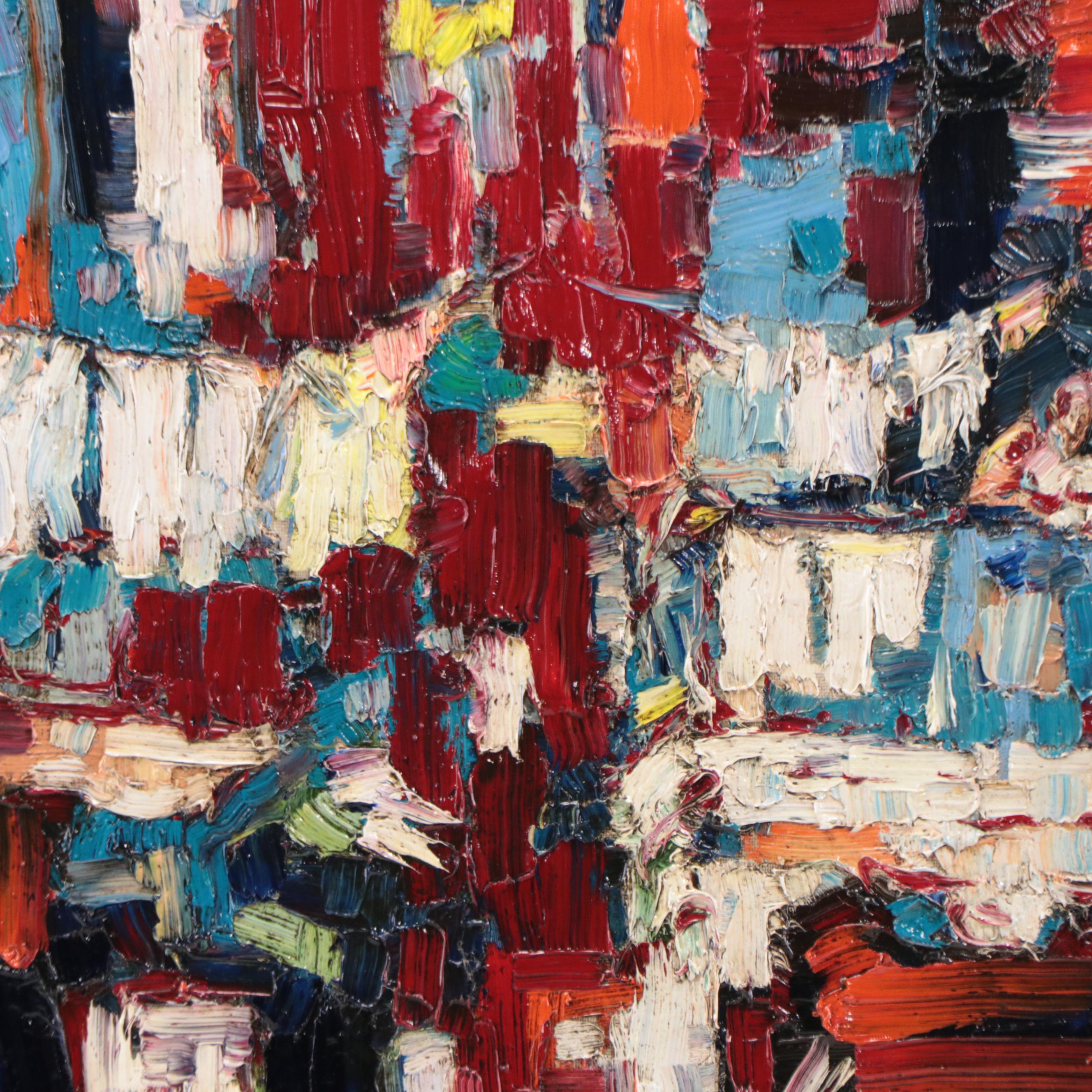 Serguei Novitchkov Oil Painting "Venice, Old Balcony," 2022