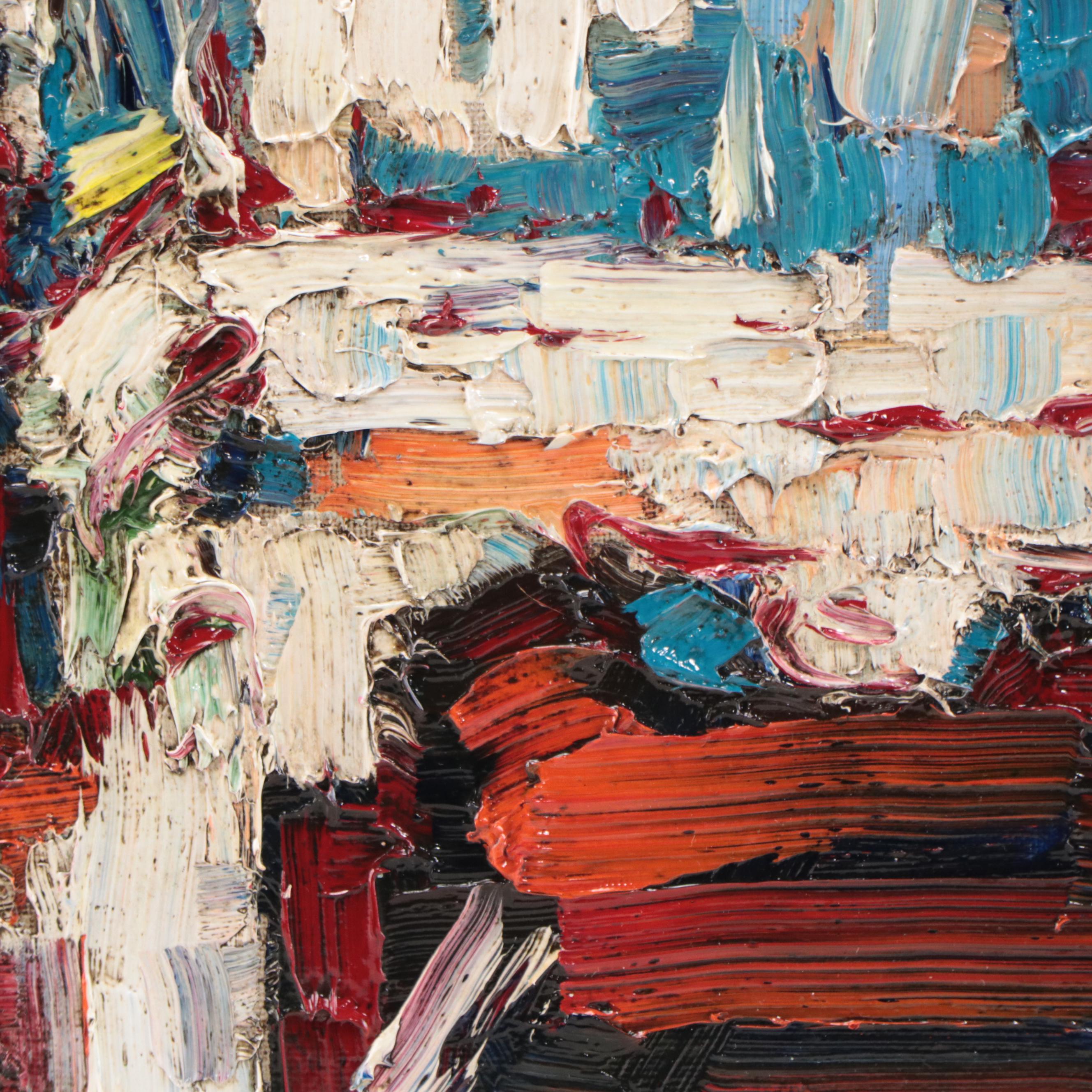 Serguei Novitchkov Oil Painting "Venice, Old Balcony," 2022