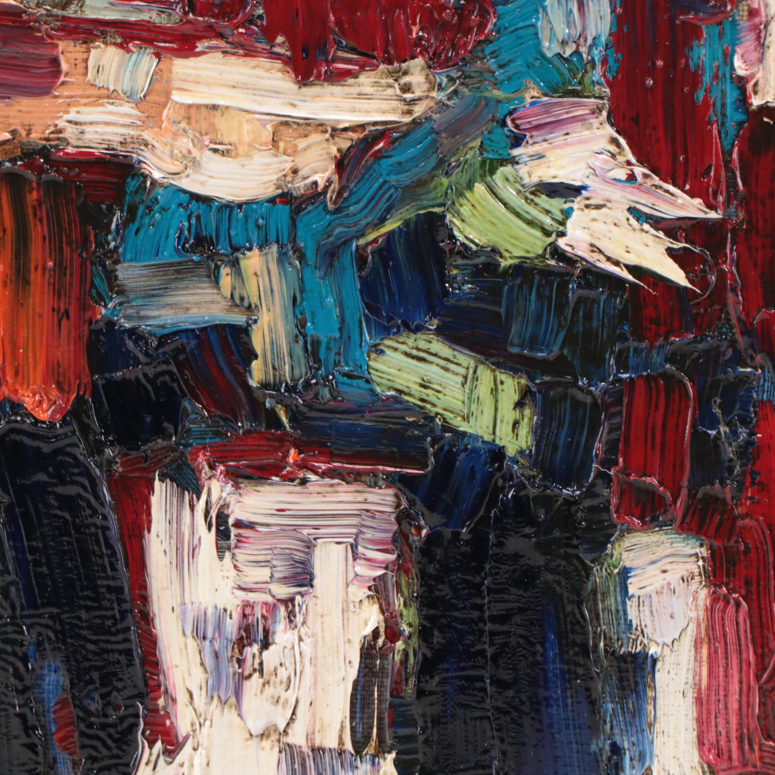 Serguei Novitchkov Oil Painting "Venice, Old Balcony," 2022