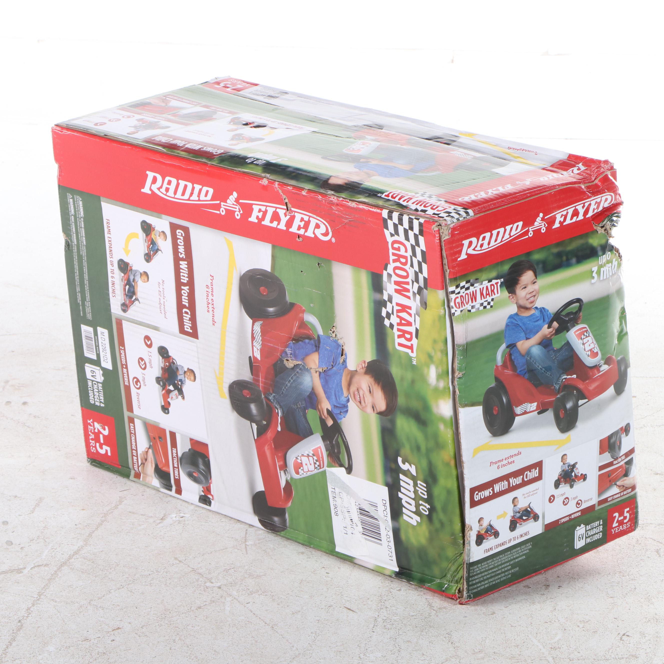 Radio Flyer Grow Kart 6V Powered Ride-On Toy