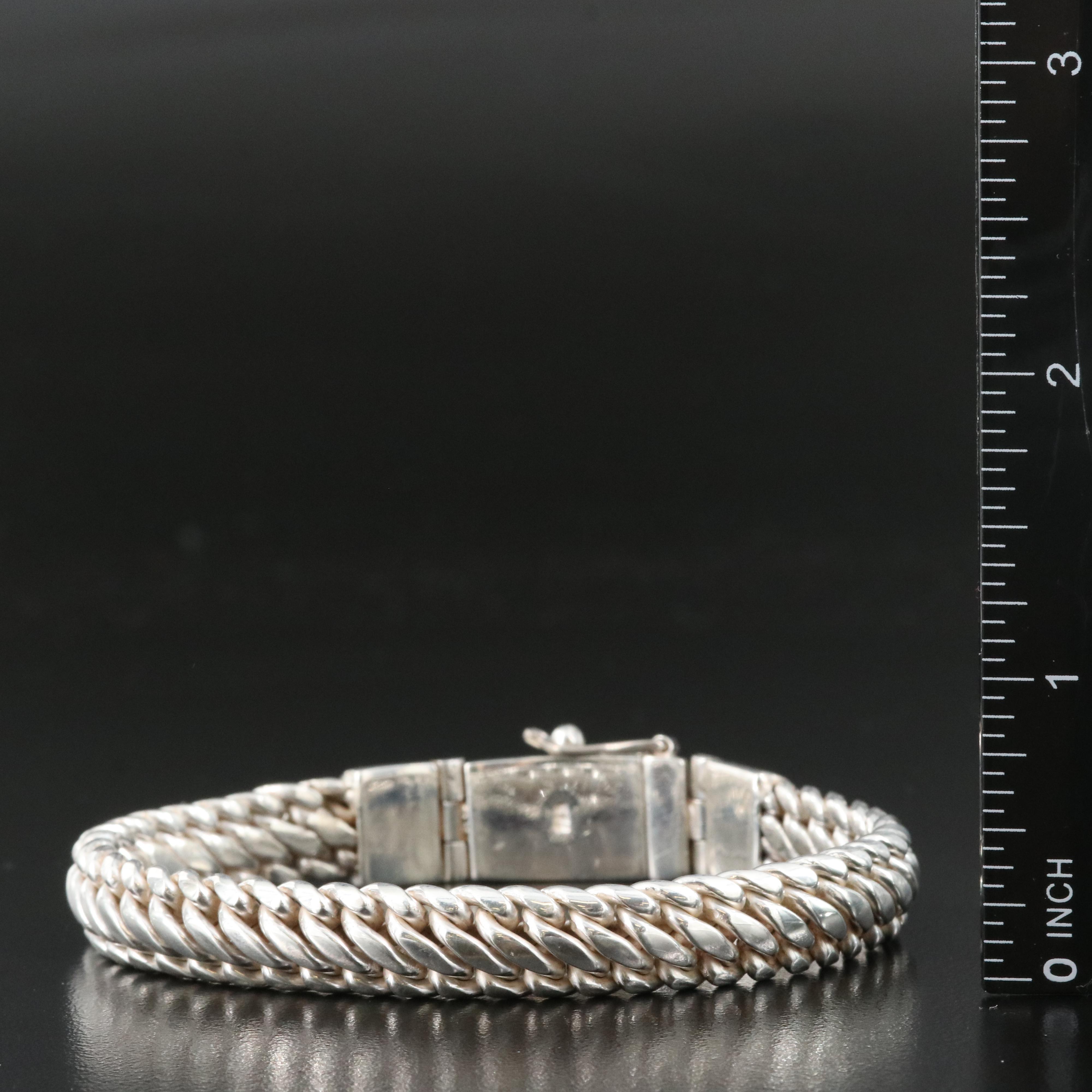 Sterling Bracelet with Enamel Accents