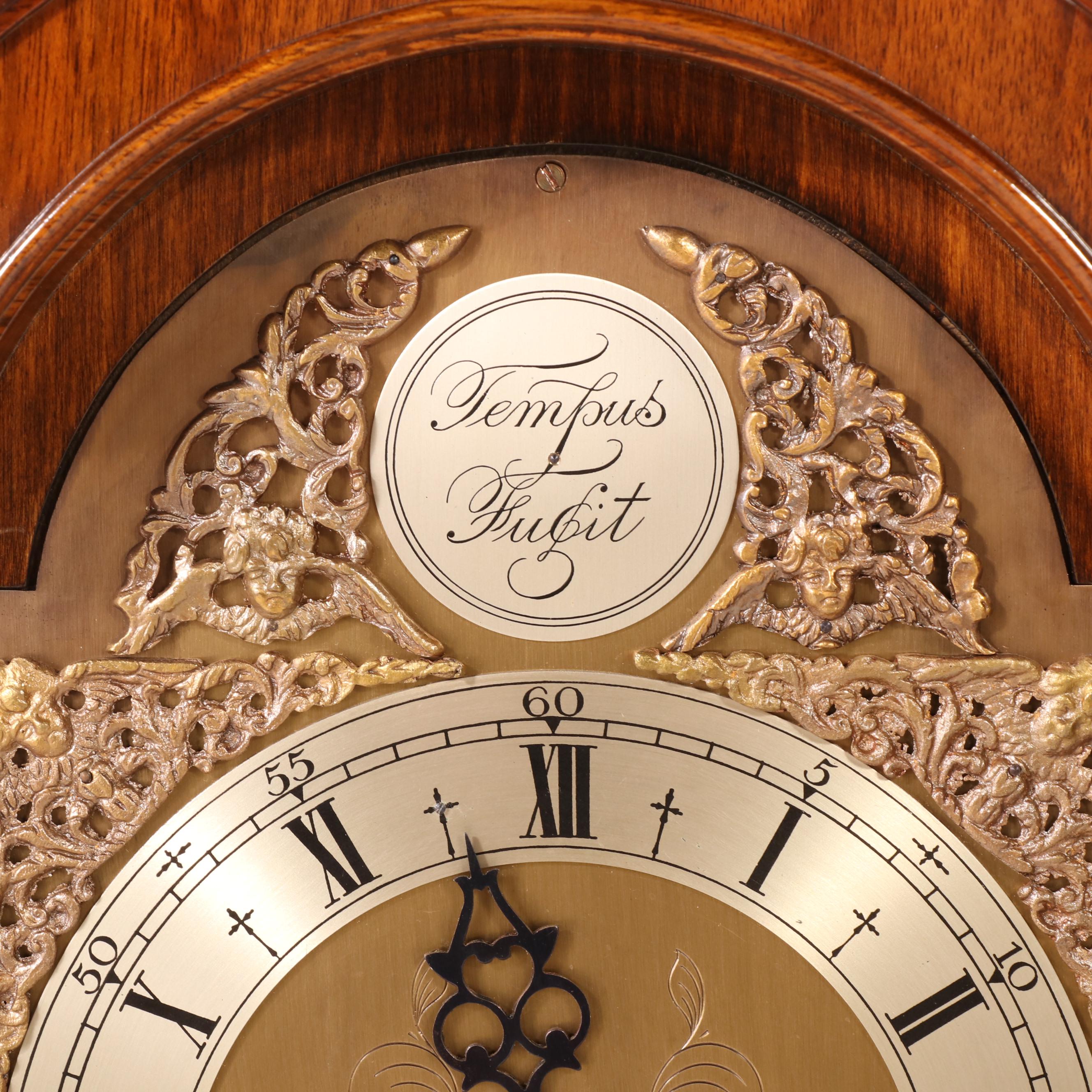George III Style Walnut Grandmother Clock by Elliott of London