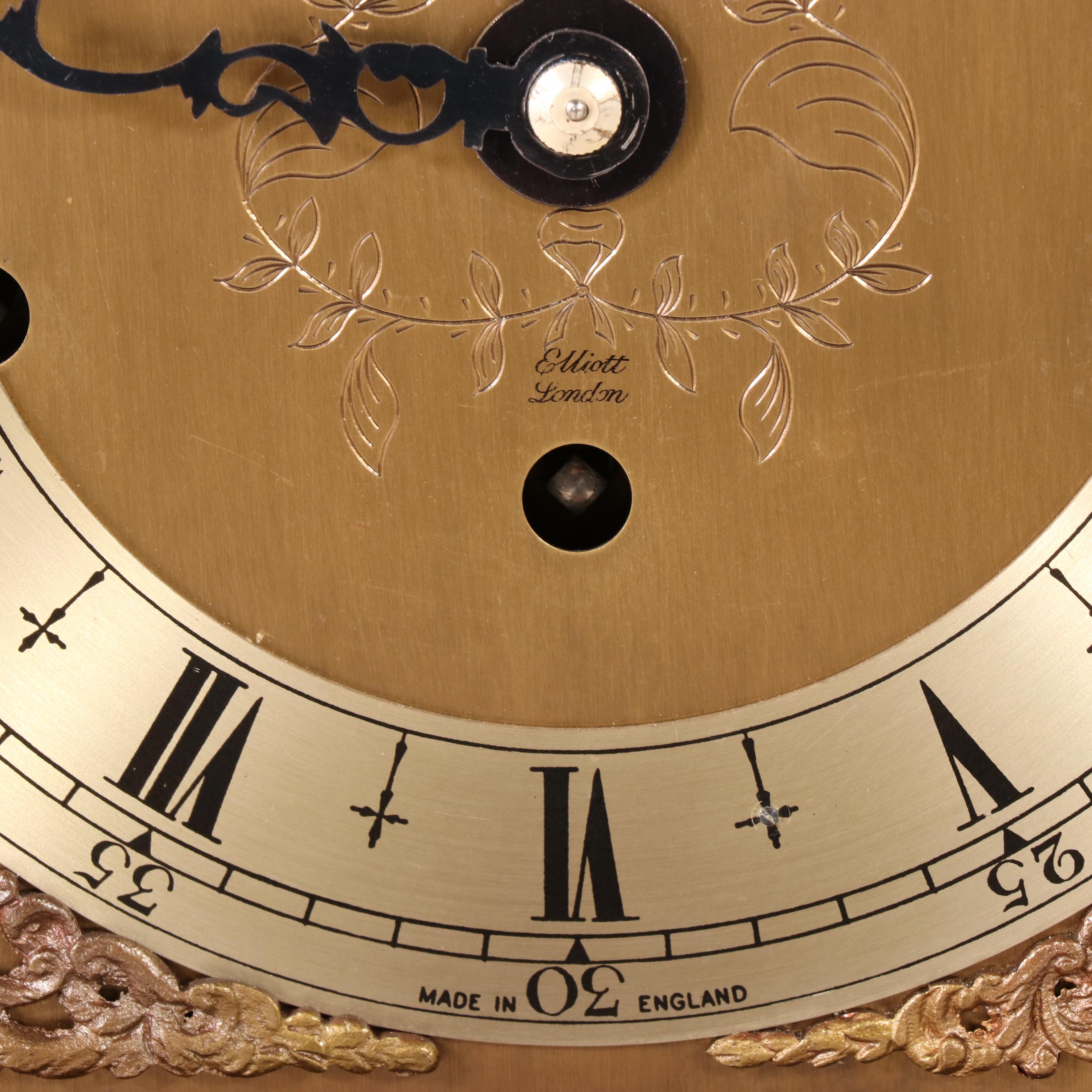 George III Style Walnut Grandmother Clock by Elliott of London