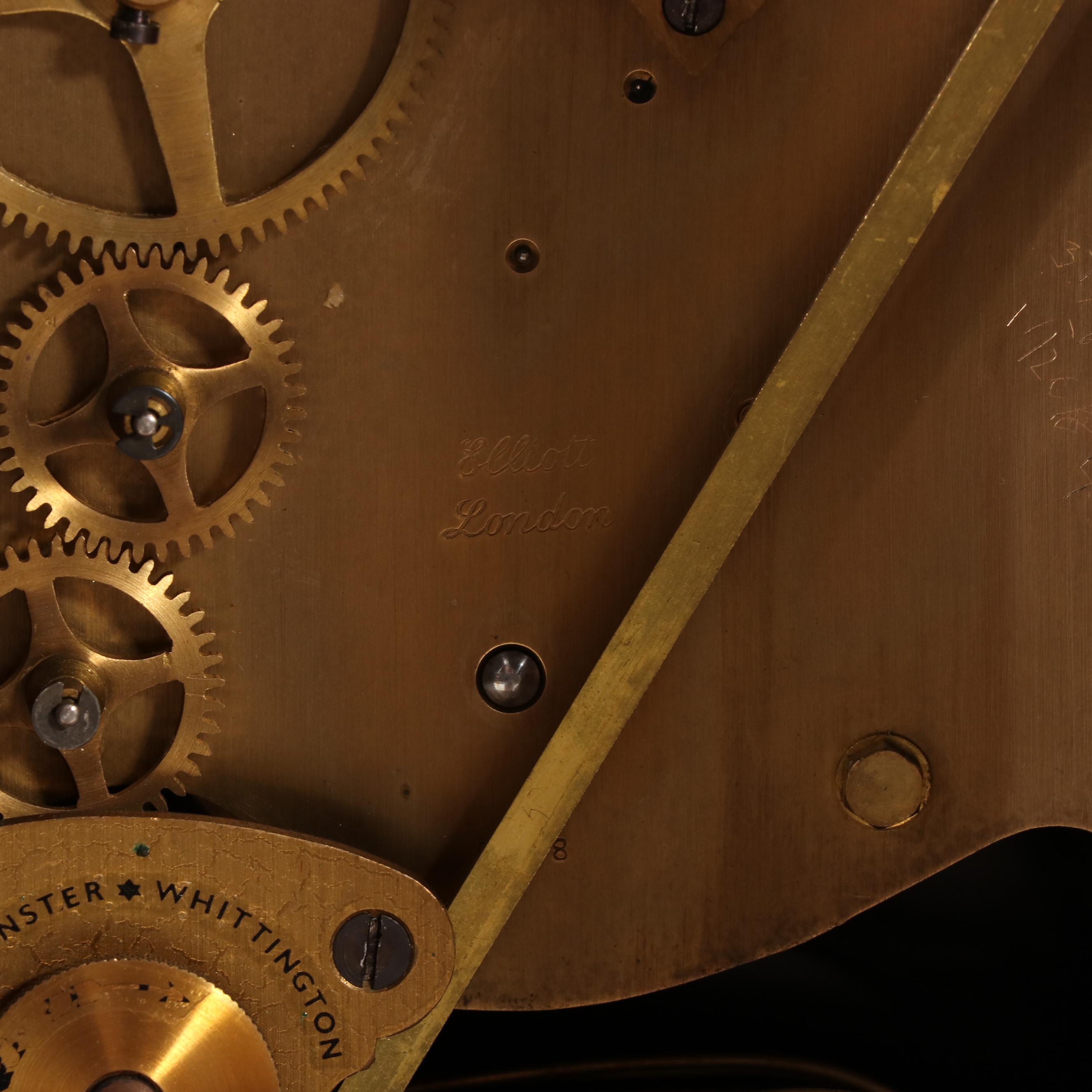 George III Style Walnut Grandmother Clock by Elliott of London