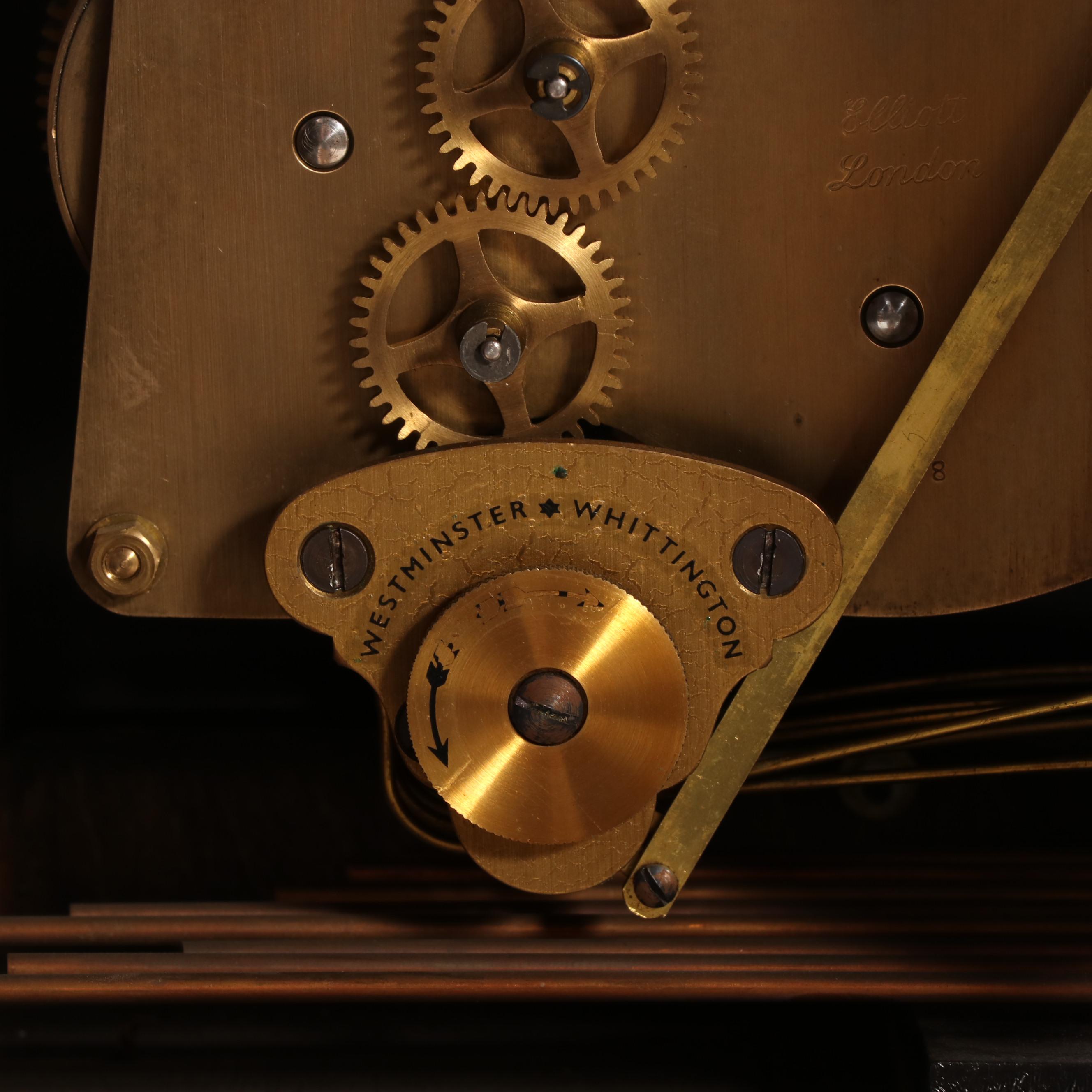 George III Style Walnut Grandmother Clock by Elliott of London